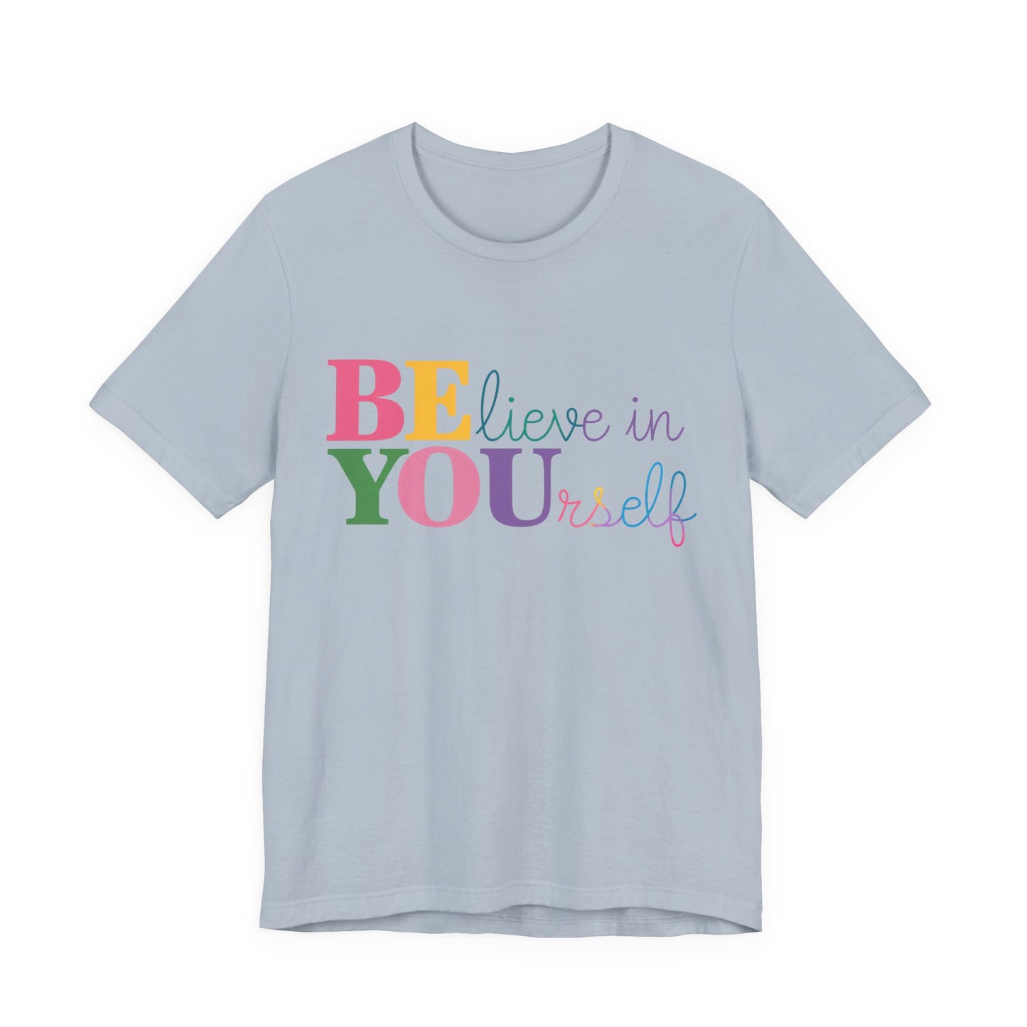 Believe in Yourself Colorblock Tee