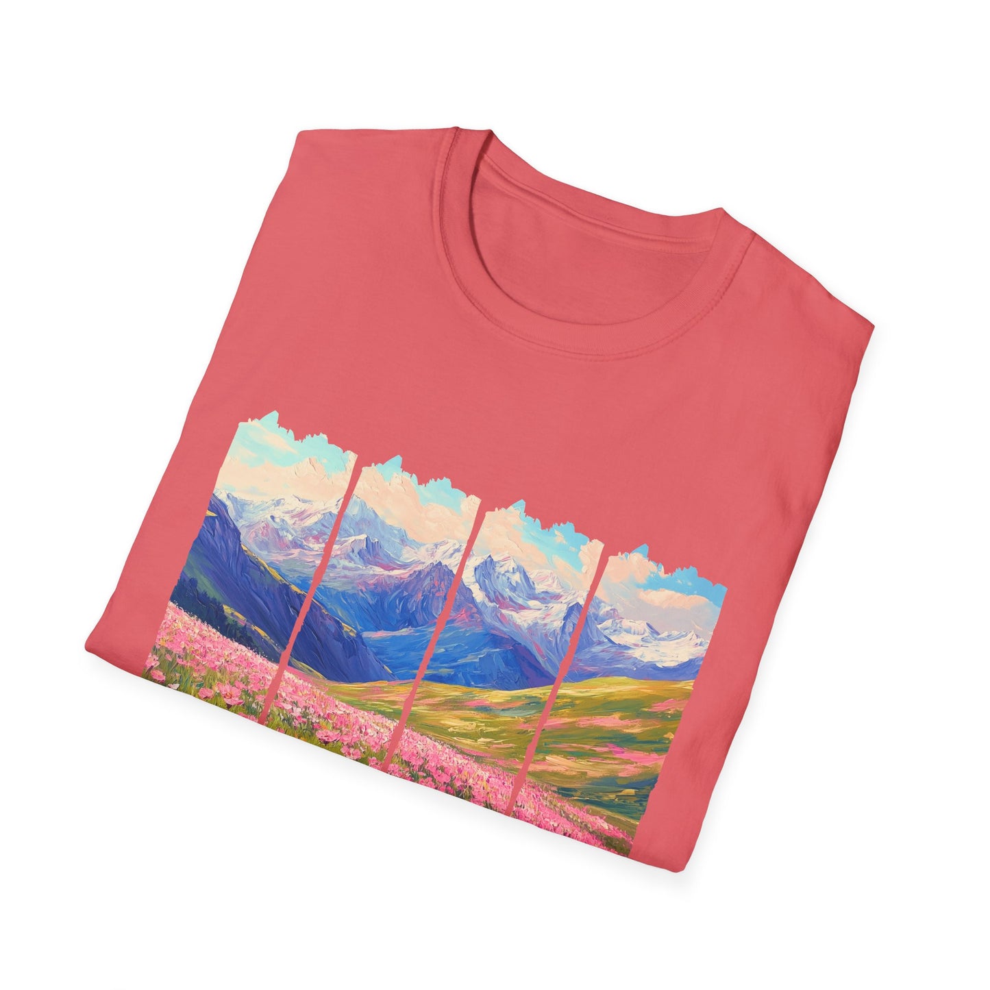 Mountain Wildflower Panel T-Shirt — Colorado 2024 Scenic Nature Tee