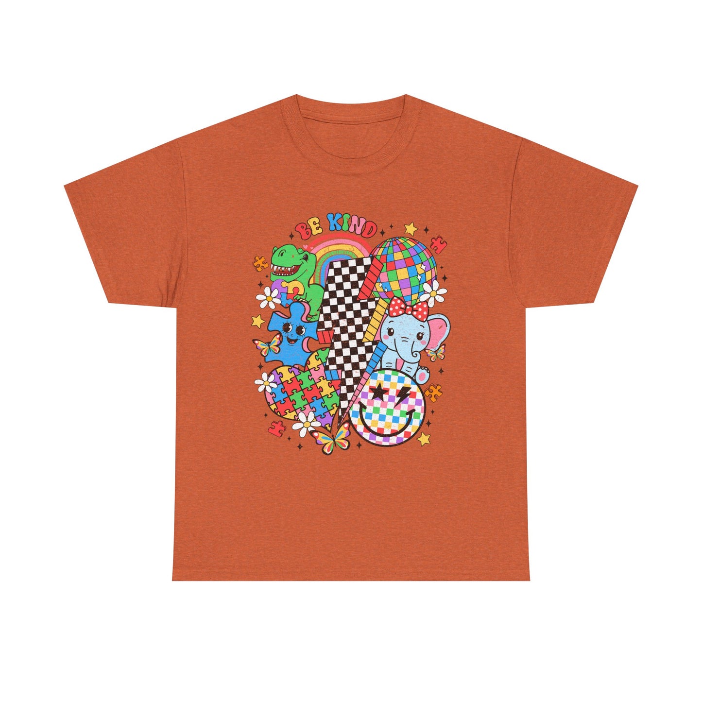 Autism Awareness Puzzle Heart Tee — Colorful Kids & Adults Support Shirt