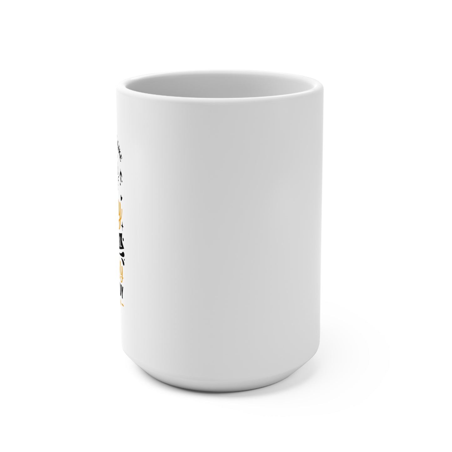 Kind words are like honey 15oz Coffee Mug — Minimal White Ceramic Drinkware