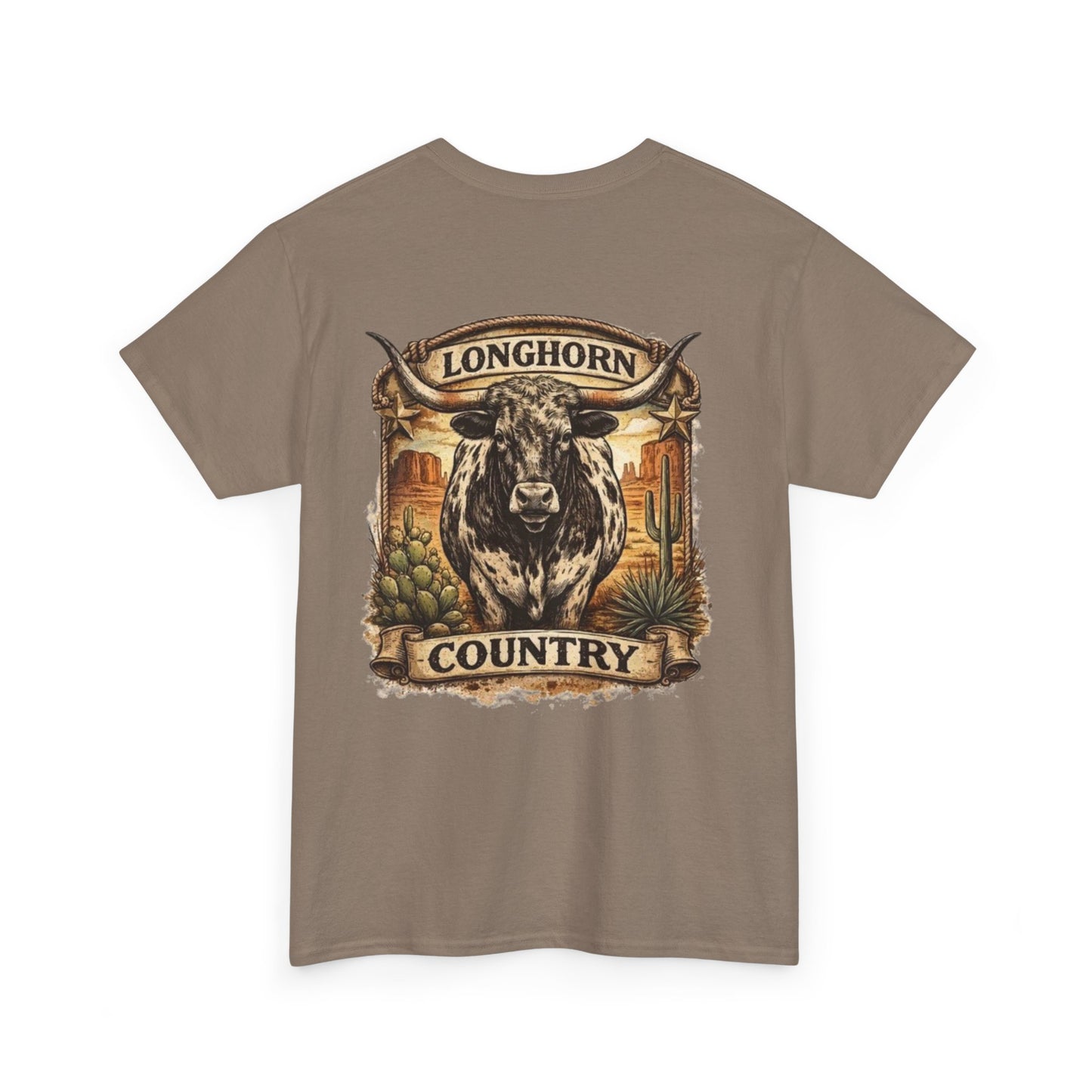 Longhorn Country Tee — Western Bull Graphic T-Shirt