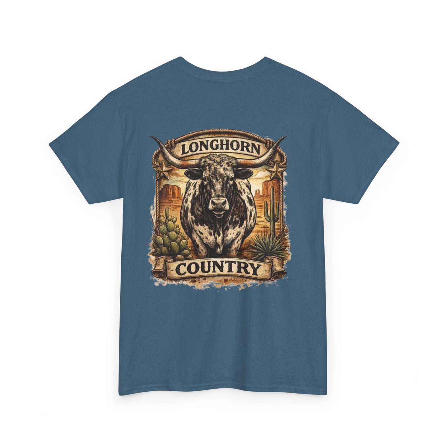 Longhorn Country Tee — Western Bull Graphic T-Shirt