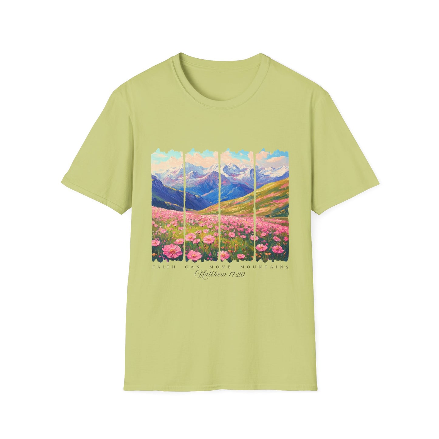 Mountain Wildflower Panel T-Shirt — Colorado 2024 Scenic Nature Tee