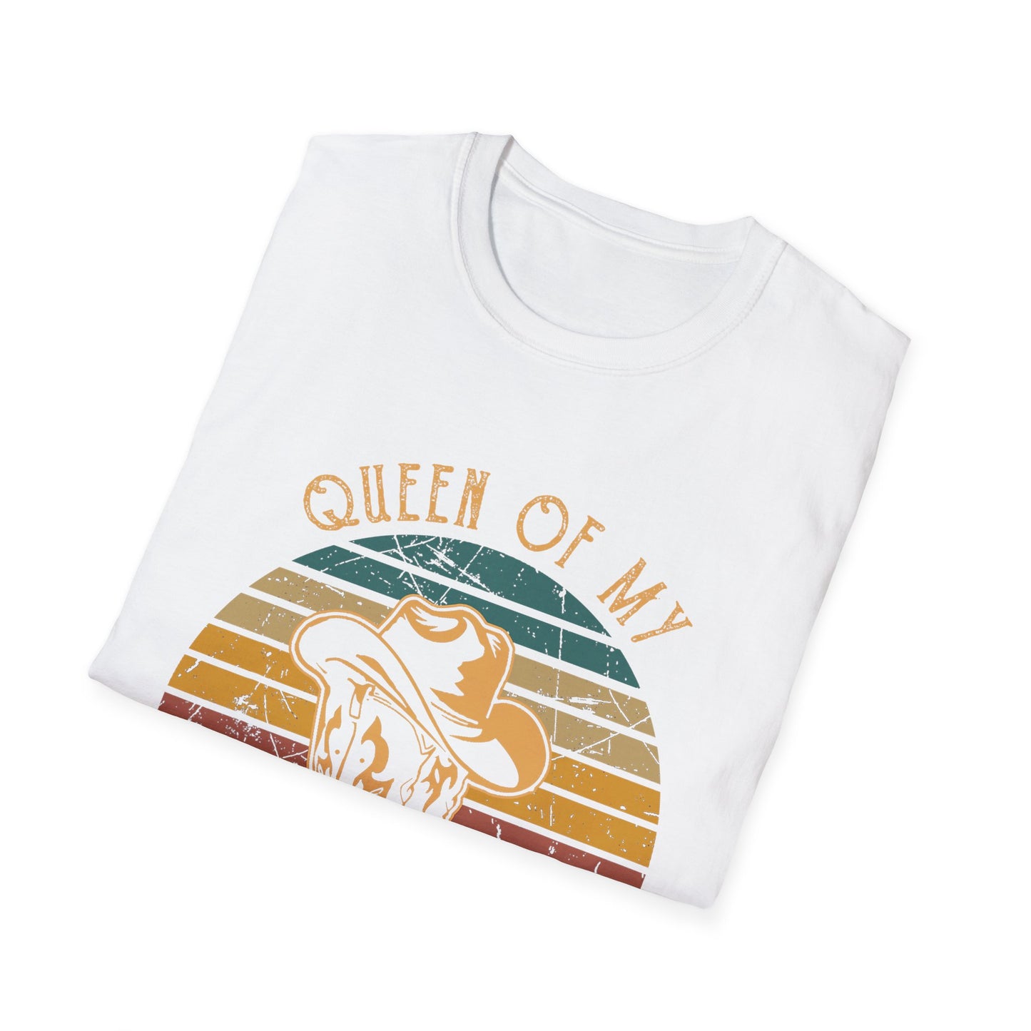 Queen of My Double Wide Trailer T-Shirt — Retro Cowgirl Graphic Tee