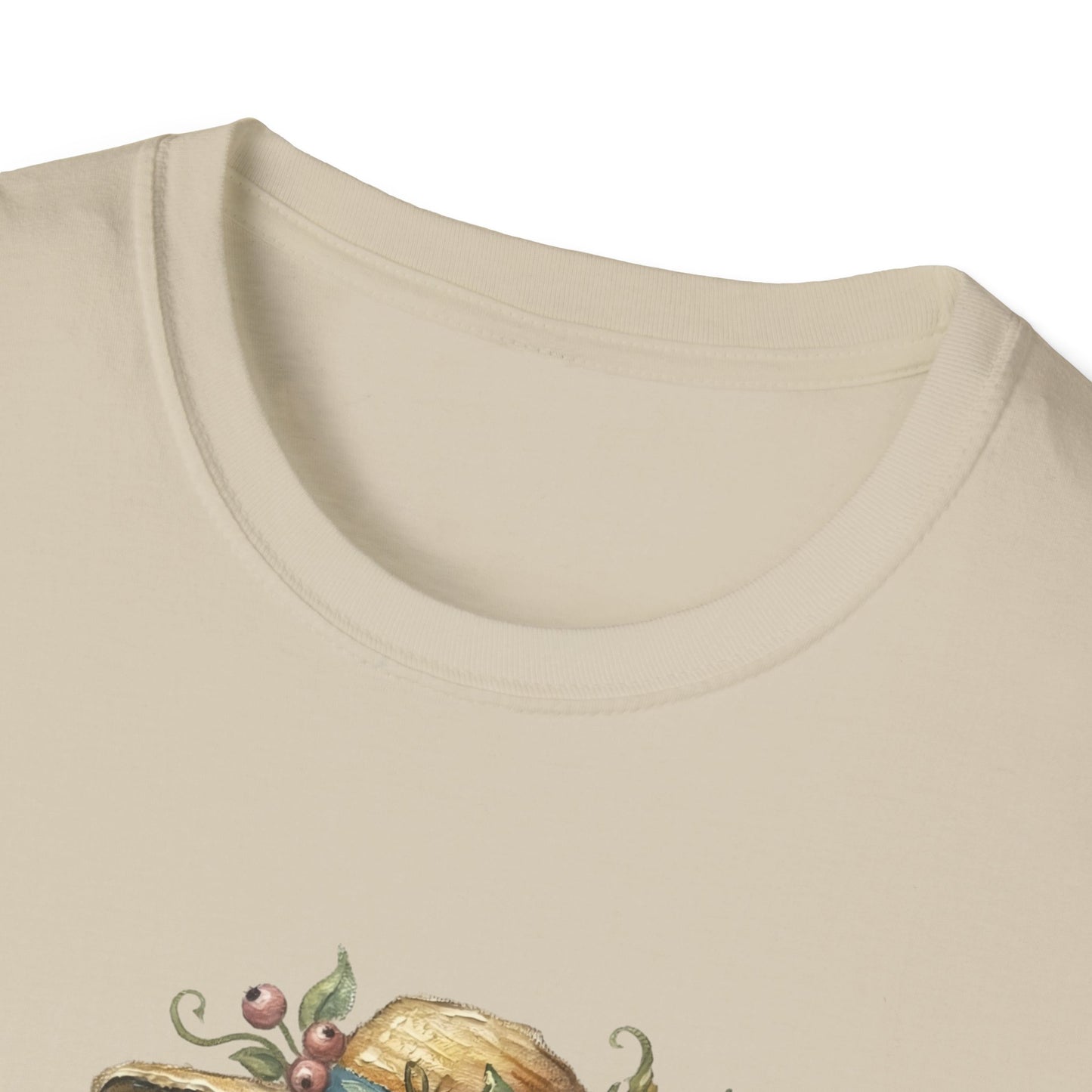 Garden Bird Tee — "There is a quiet peace to be found in the heart of the garden" Floral Bird T-Shirt