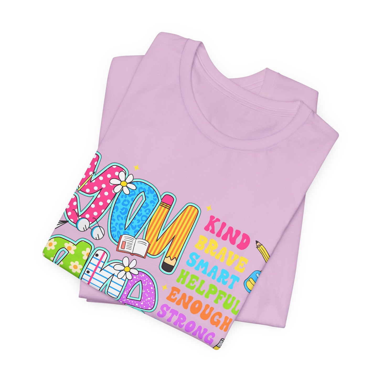 You Are Loved Kids T-Shirt — Colorful Positive Affirmation Tee (You Are Kind, Brave, Smart)