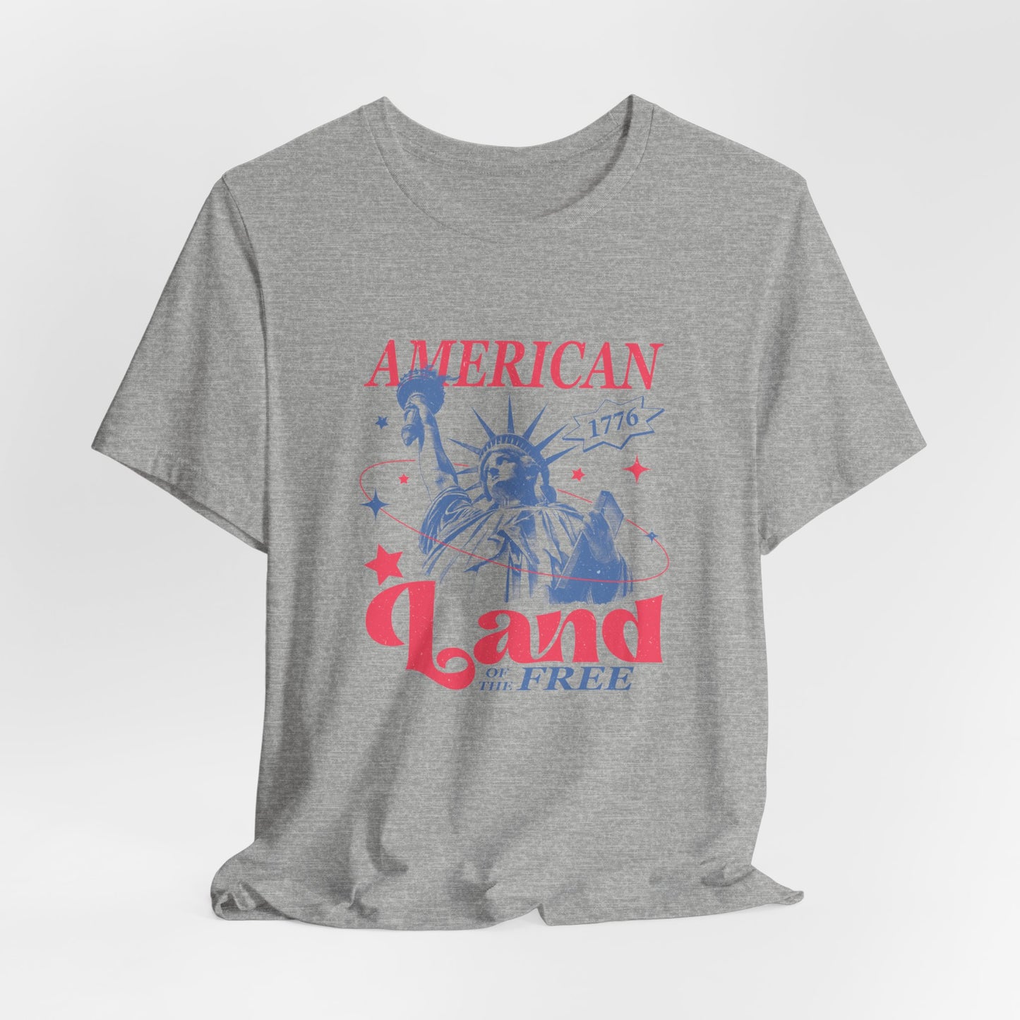 Liberty 'Land of the Free' T‑Shirt — Statue of Liberty Patriotic 1776 Tee