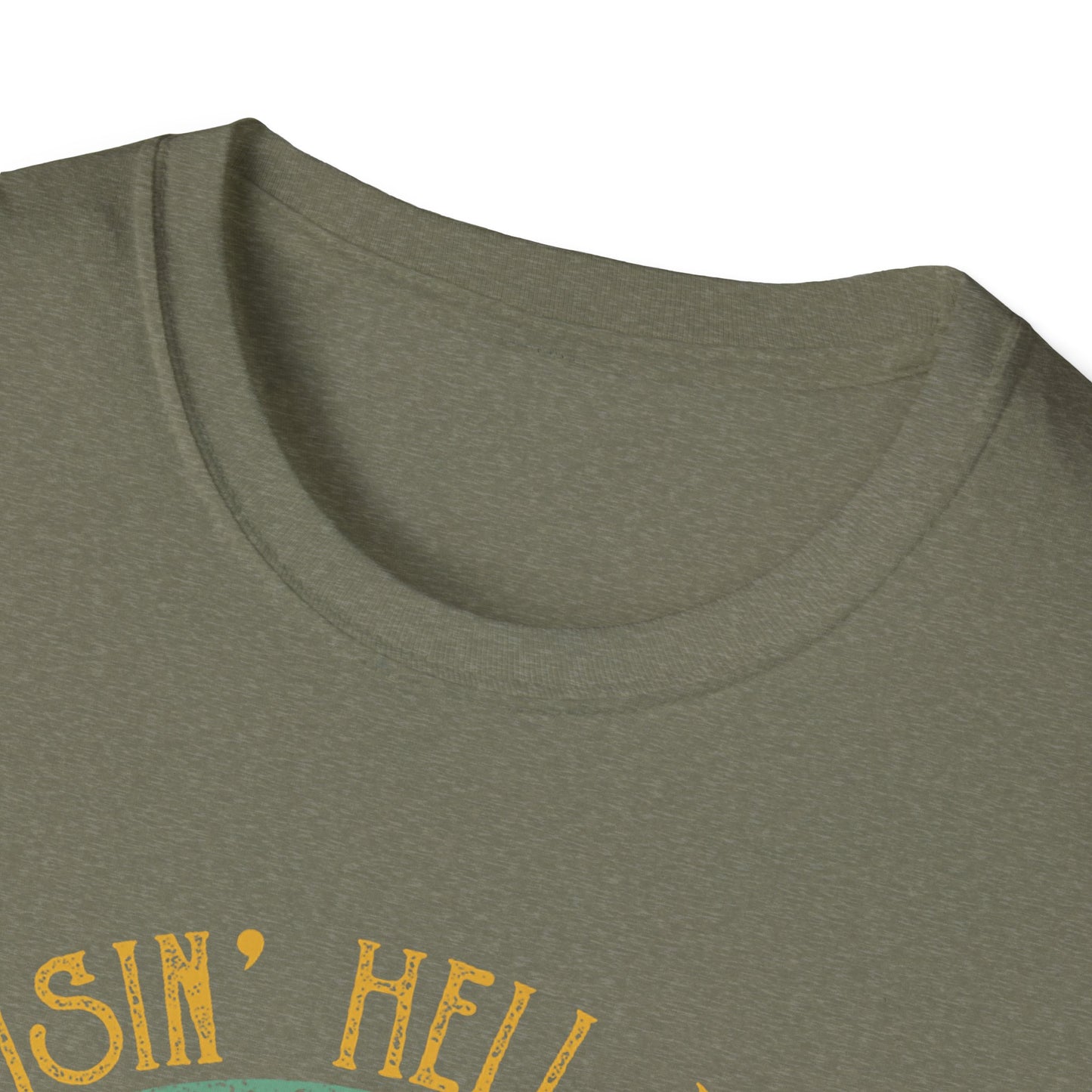 T-Shirt — Raisin' Hell With The Hippies And The Cowboys Vintage Skull Graphic