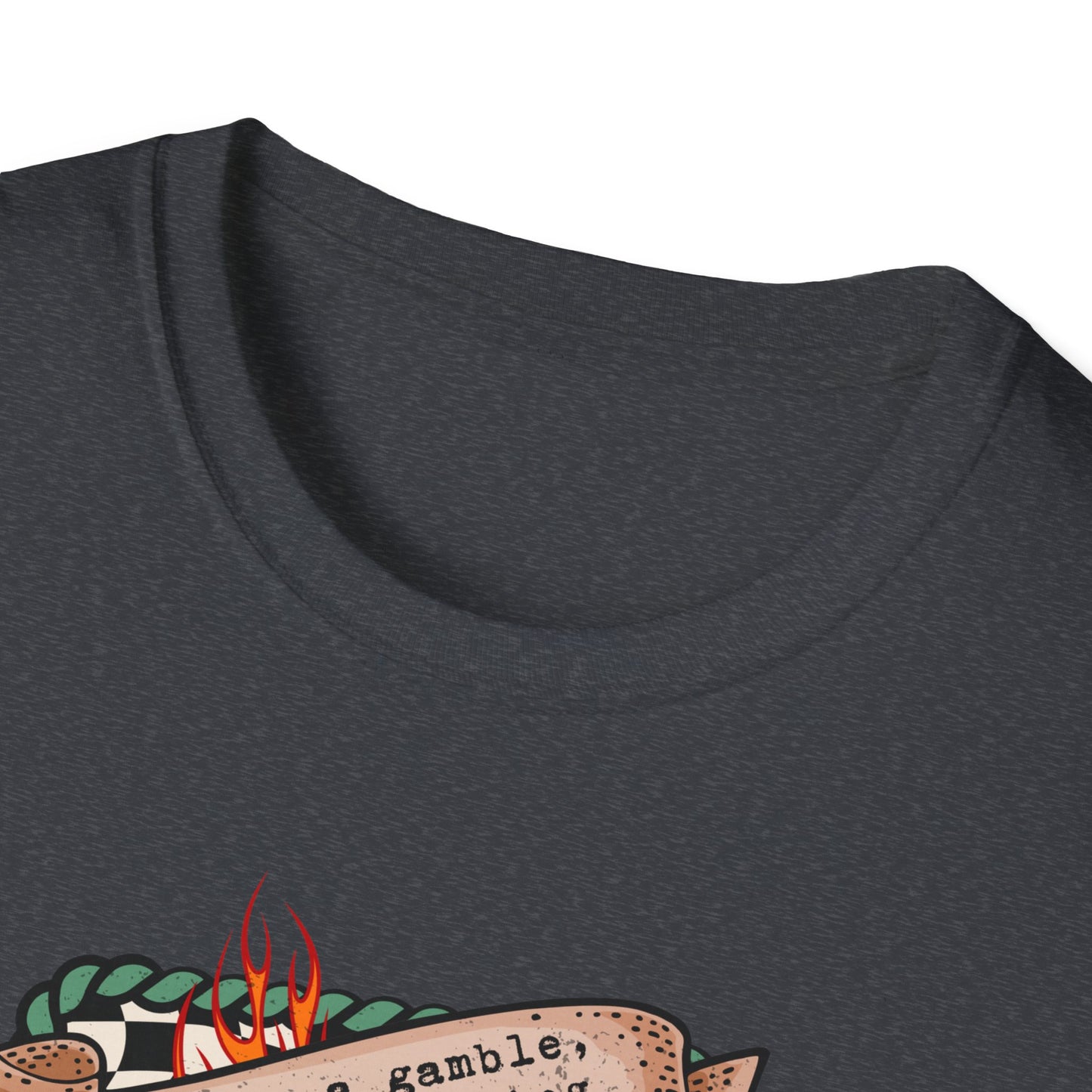 Casino Night Graphic T-Shirt — Aces, Dice & Retro Gaming Design
