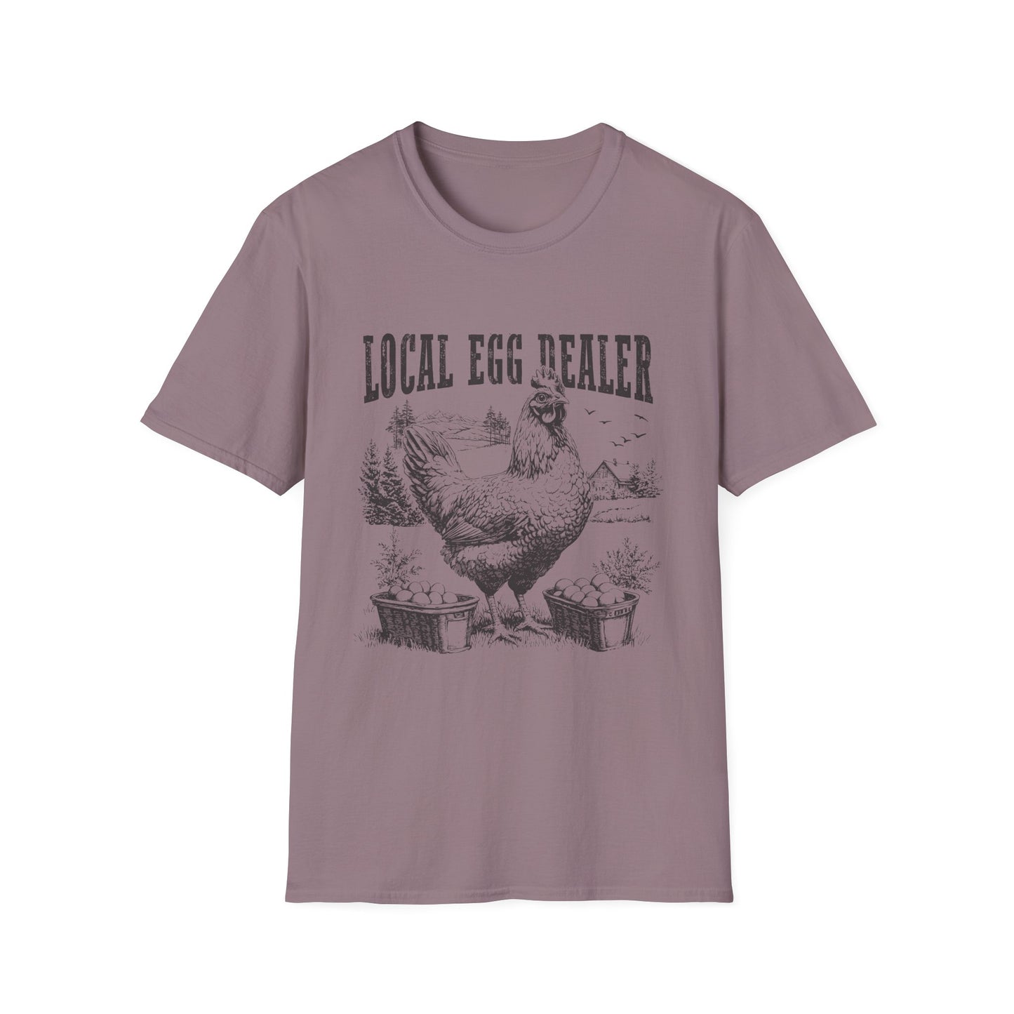 Local Egg Dealer T-Shirt — Vintage Chicken Farm Tee