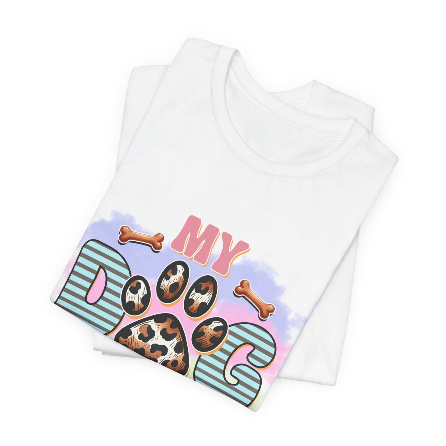My Dog Thinks I’m Awesome T-Shirt — Cute Paw Print Dog Lover Tee