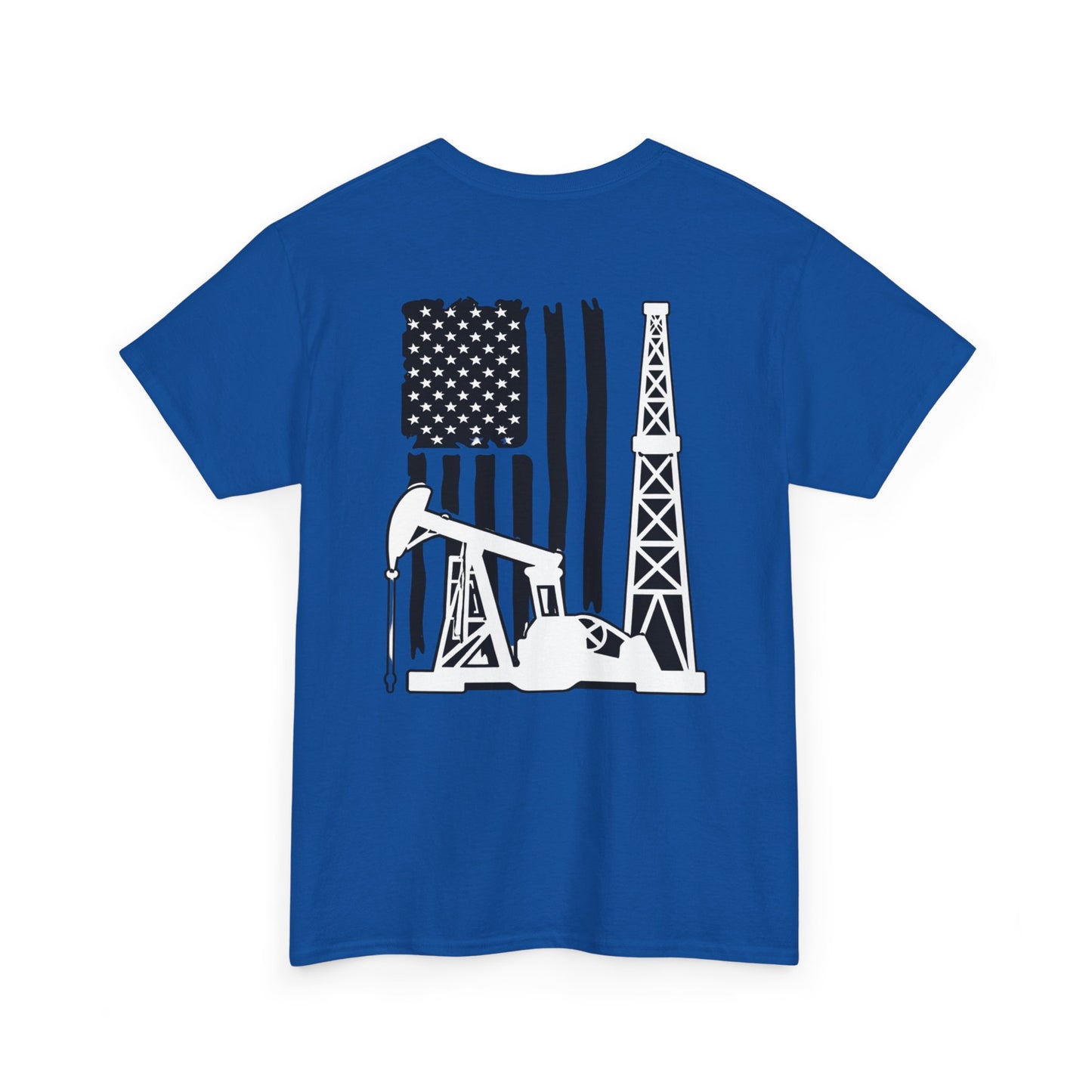 Oilfield Flag Tee — American Oil Rig Graphic T-Shirt