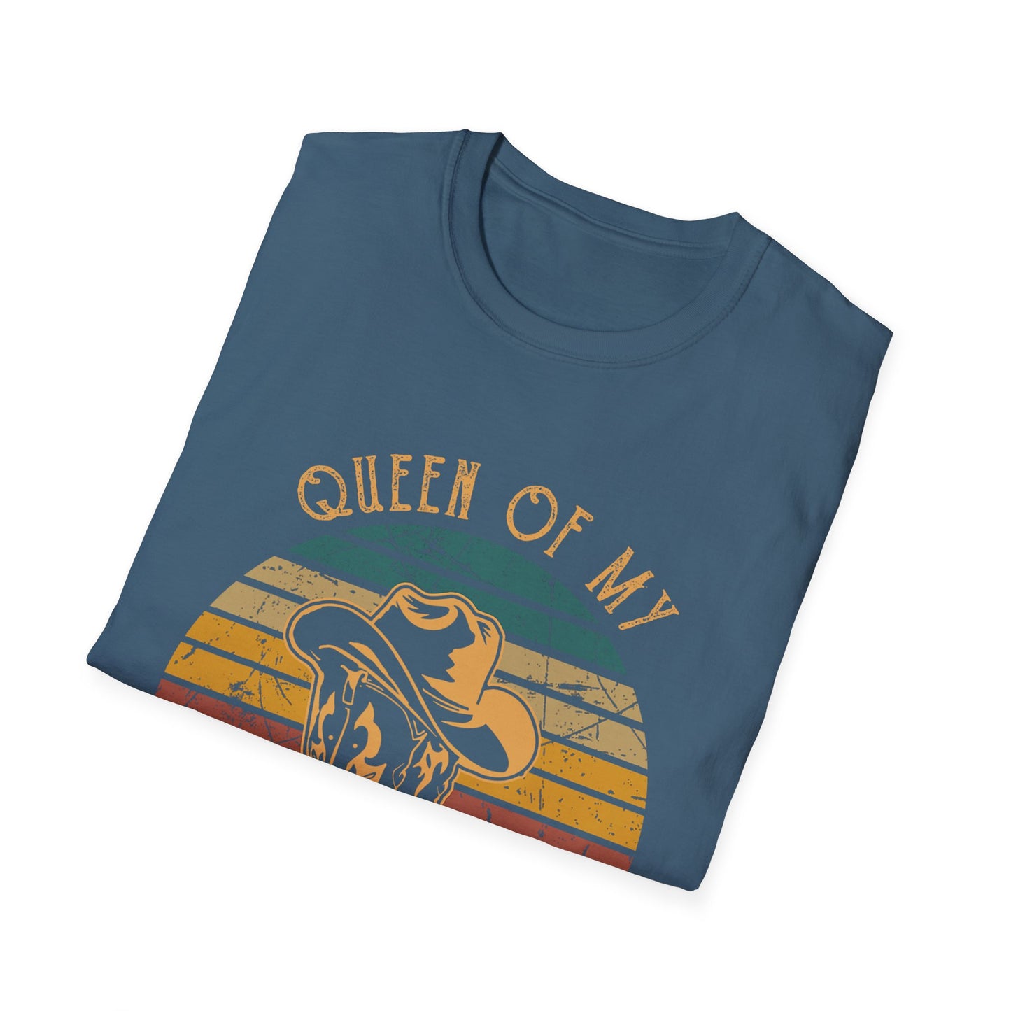 Queen of My Double Wide Trailer T-Shirt — Retro Cowgirl Graphic Tee