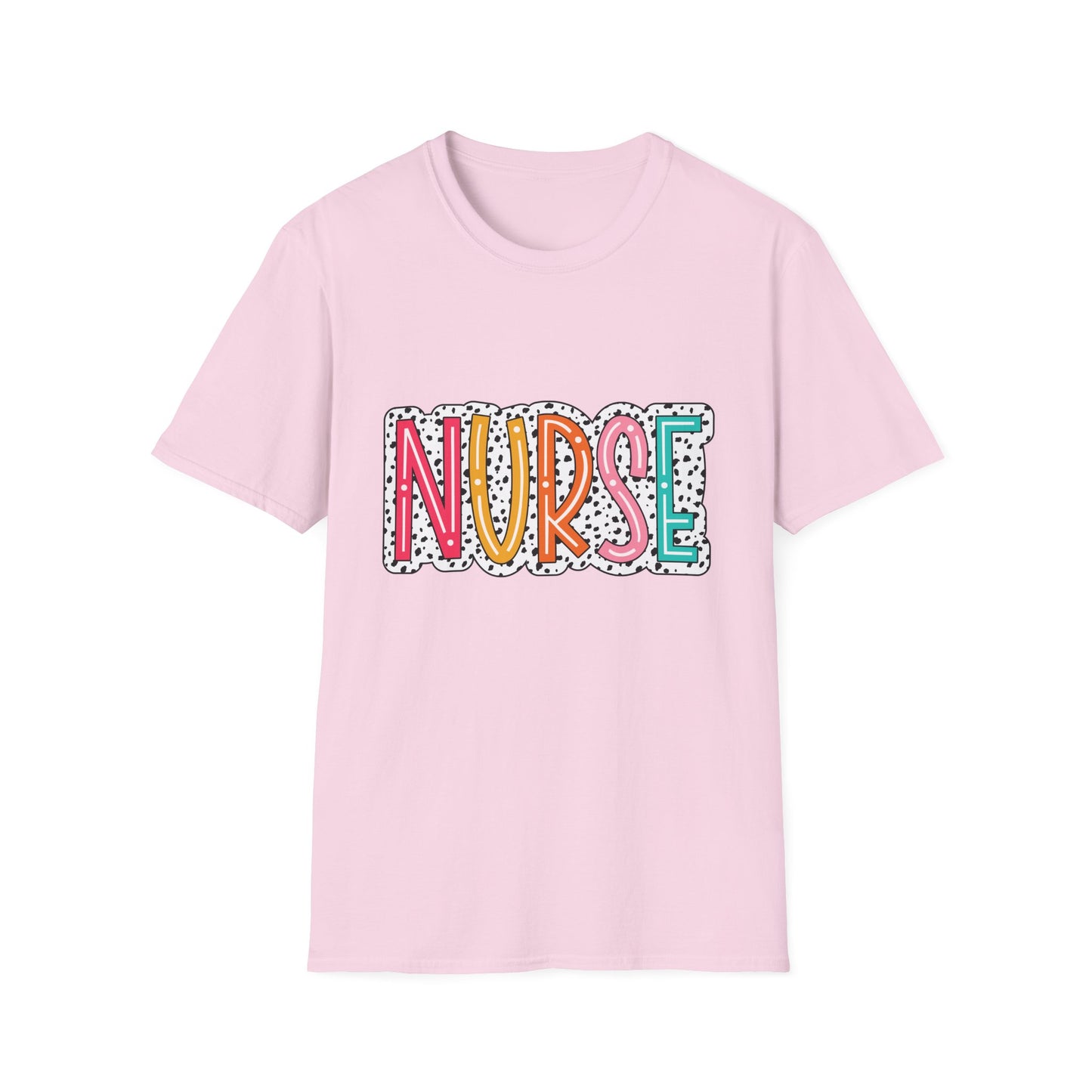 Nurse Colorblock Graphic T-Shirt — Fun Retro Medical Appreciation Tee