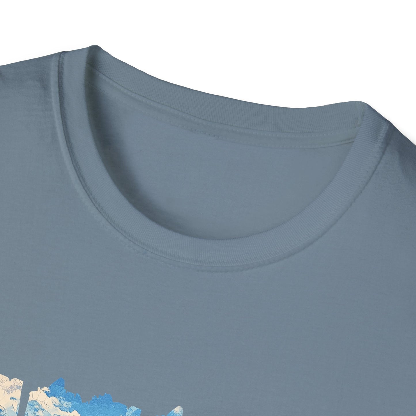 Wildflower Hills Scenic Tee — 'Live in It' Landscape Graphic T-Shirt