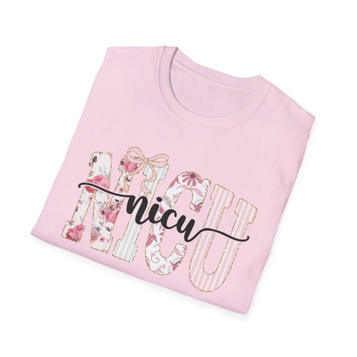 NICU Floral T-Shirt — Support Nurse/Parent Newborn ICU Shirt