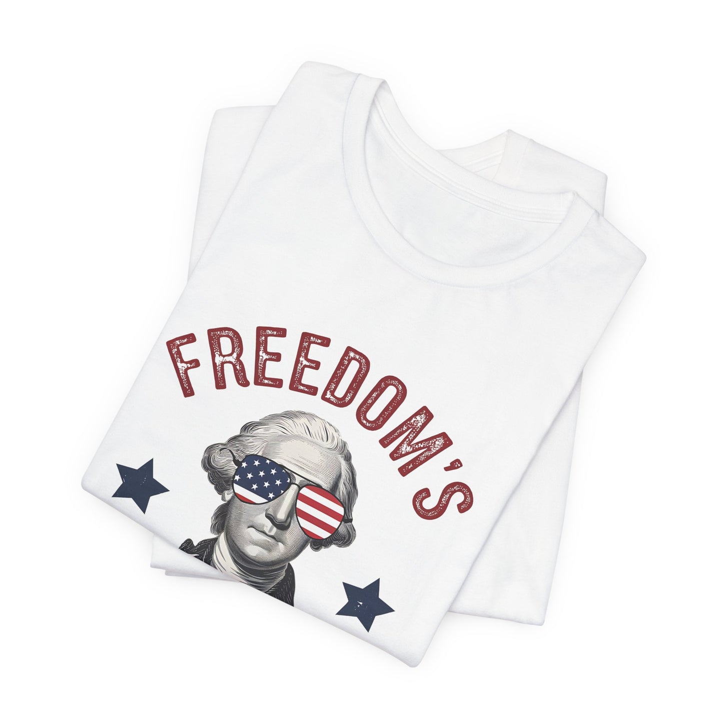 Patriotic Tee — "Freedom's Been Cool Since 1776" George Washington Shirt