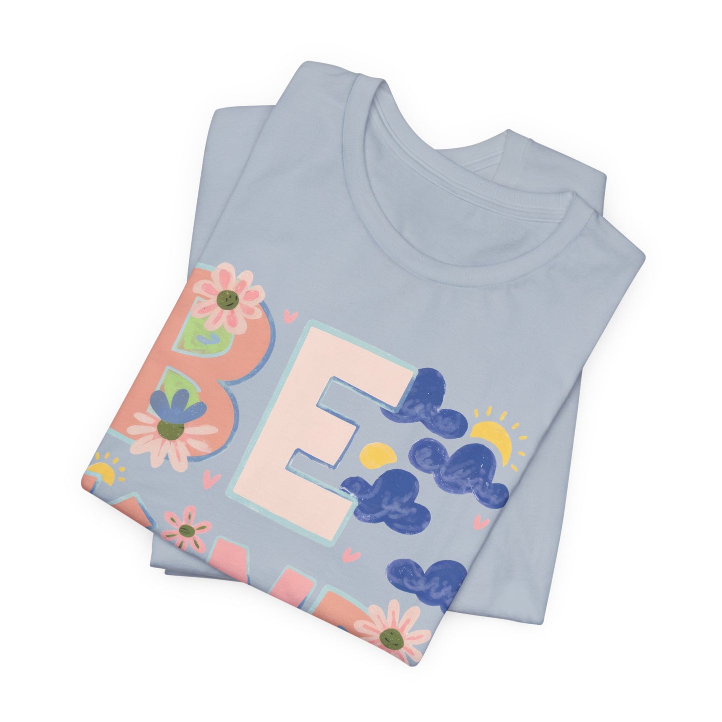 Be Kind Floral Tee — Positive Message Graphic T-Shirt
