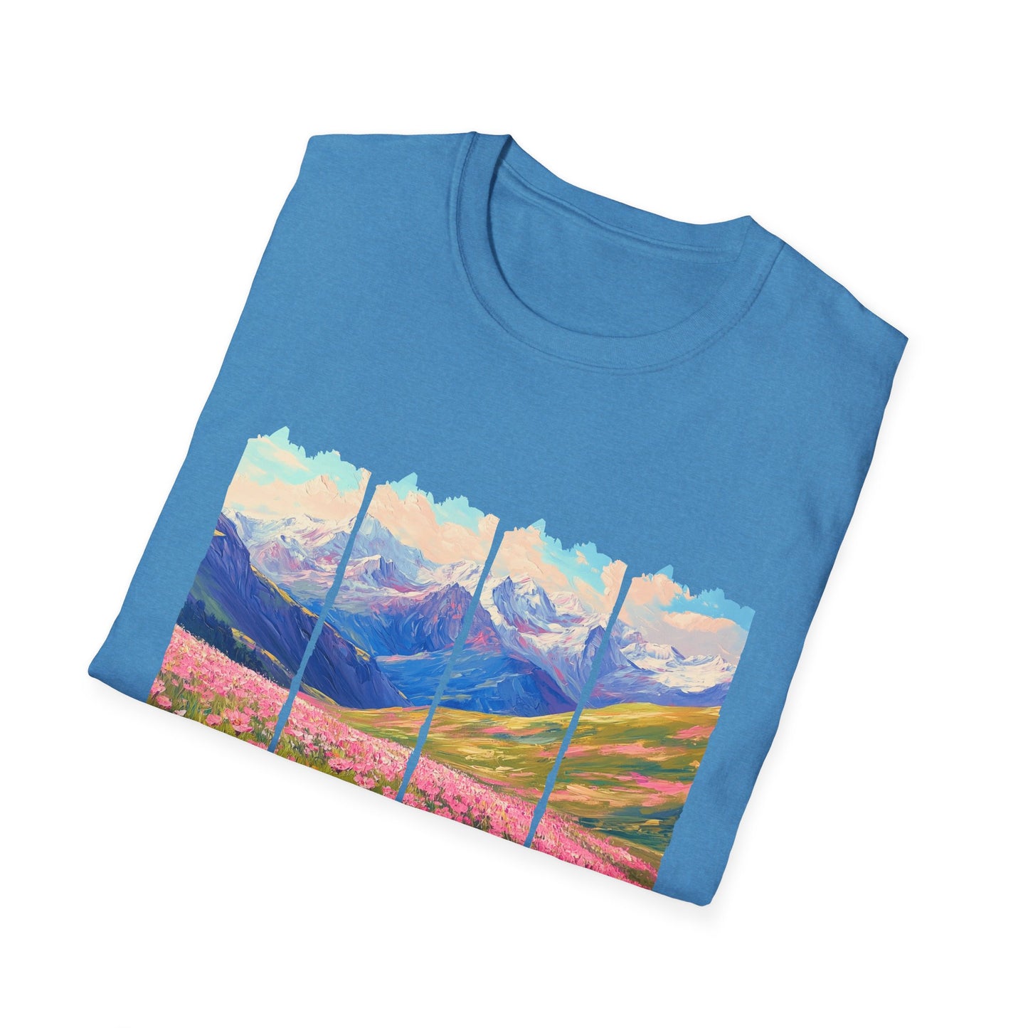 Mountain Wildflower Panel T-Shirt — Colorado 2024 Scenic Nature Tee