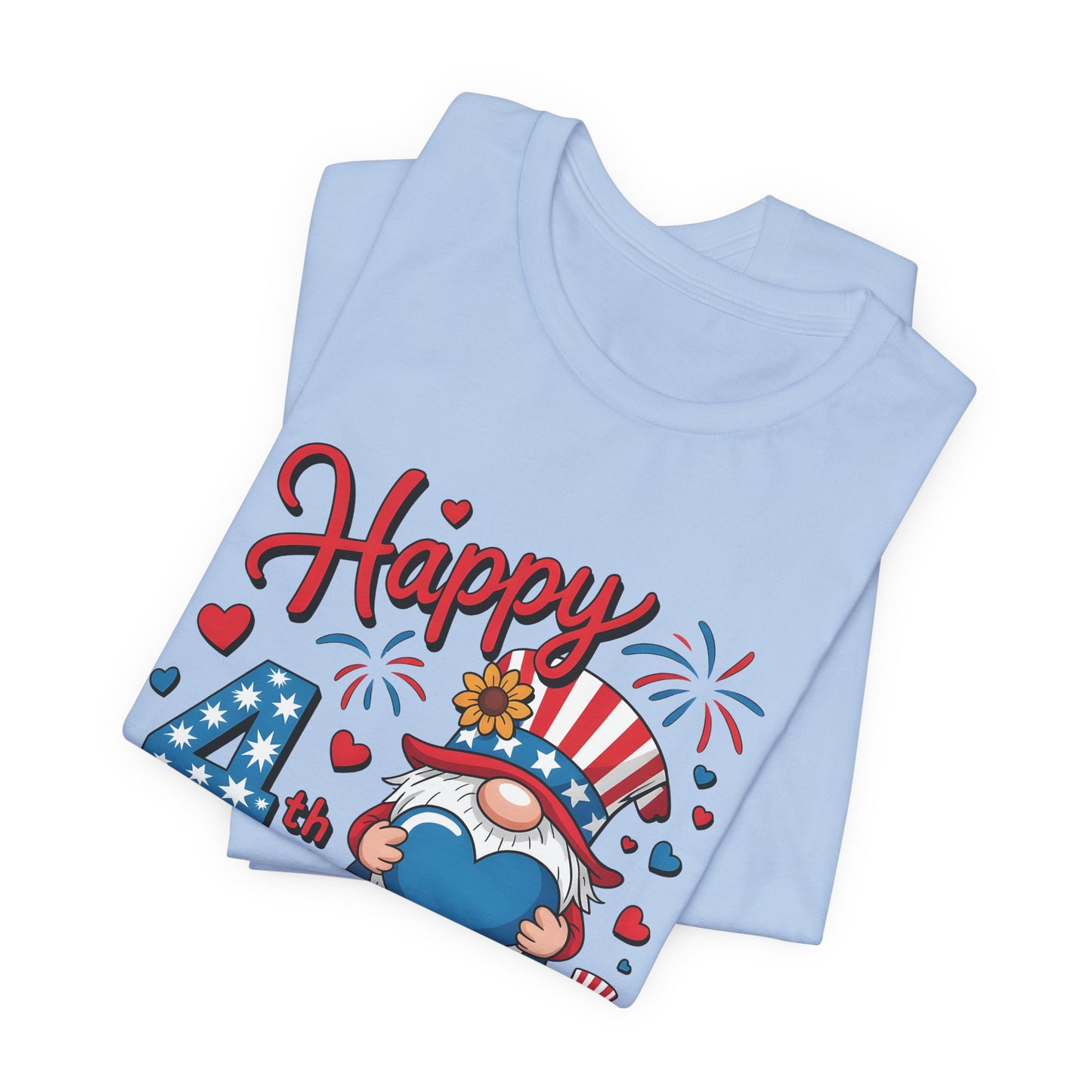 4th of July Gnome T-Shirt – Happy 4th of July Patriotic Tee