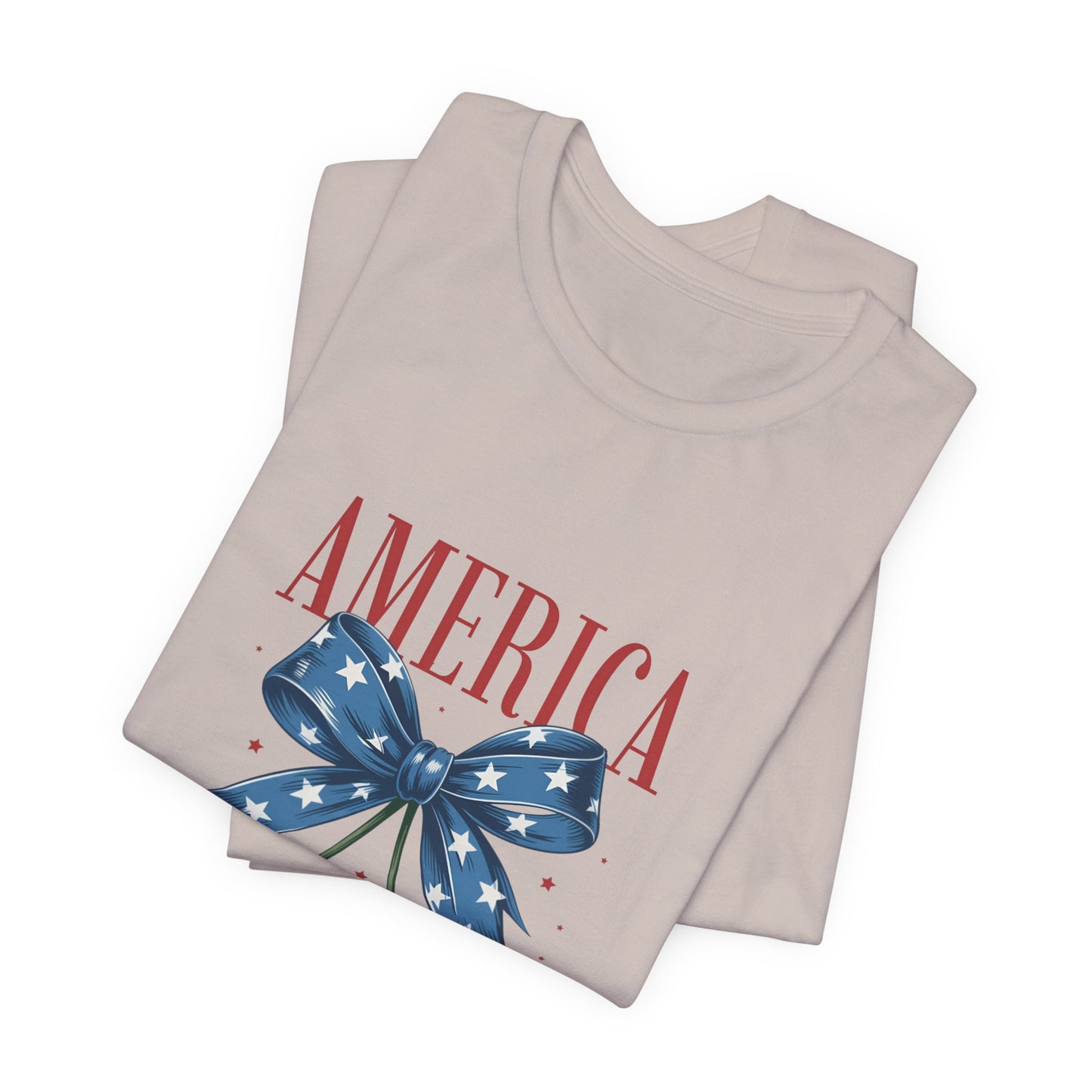 America Cherry Tee — Patriotic Stars & Stripes Graphic T-Shirt