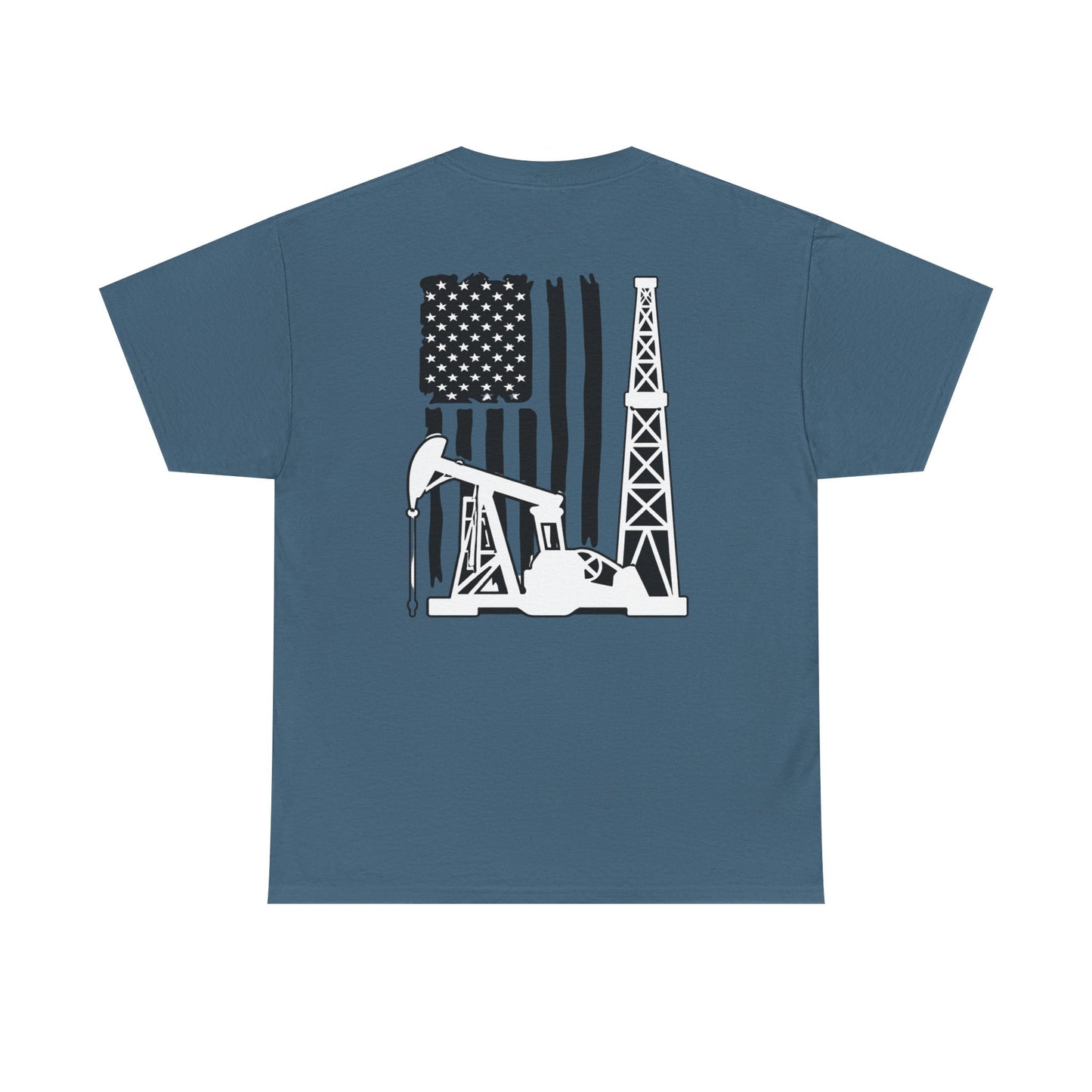 Oilfield Flag Tee — American Oil Rig Graphic T-Shirt