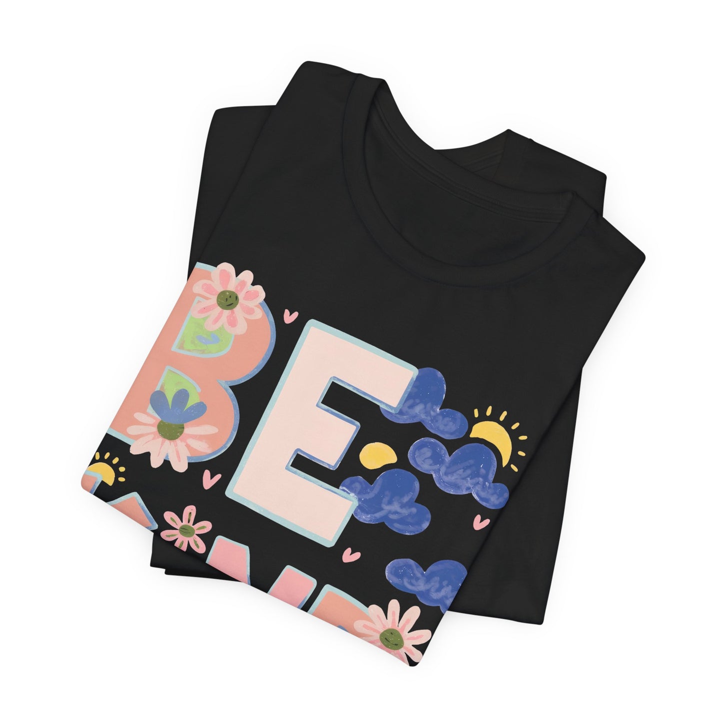 Be Kind Floral Tee — Positive Message Graphic T-Shirt