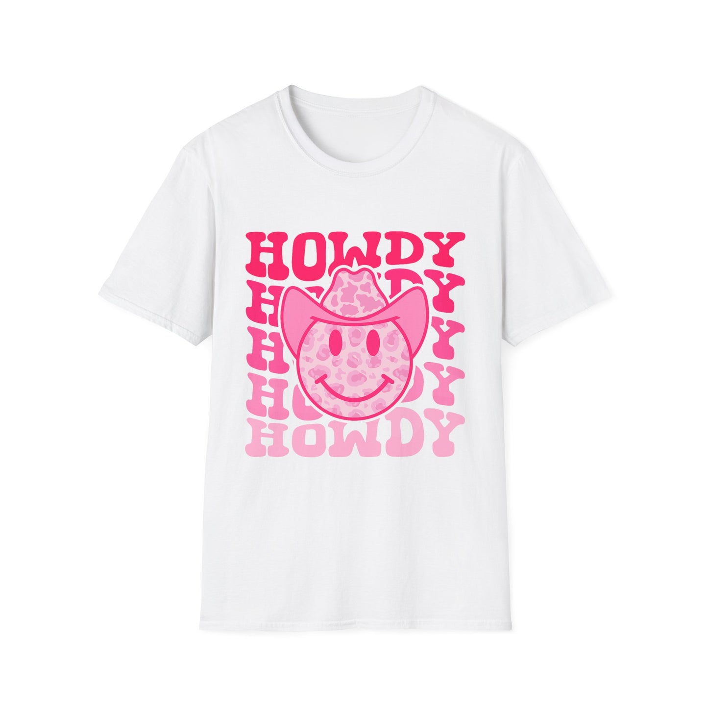 Howdy Pink Smiley Cowboy T-Shirt