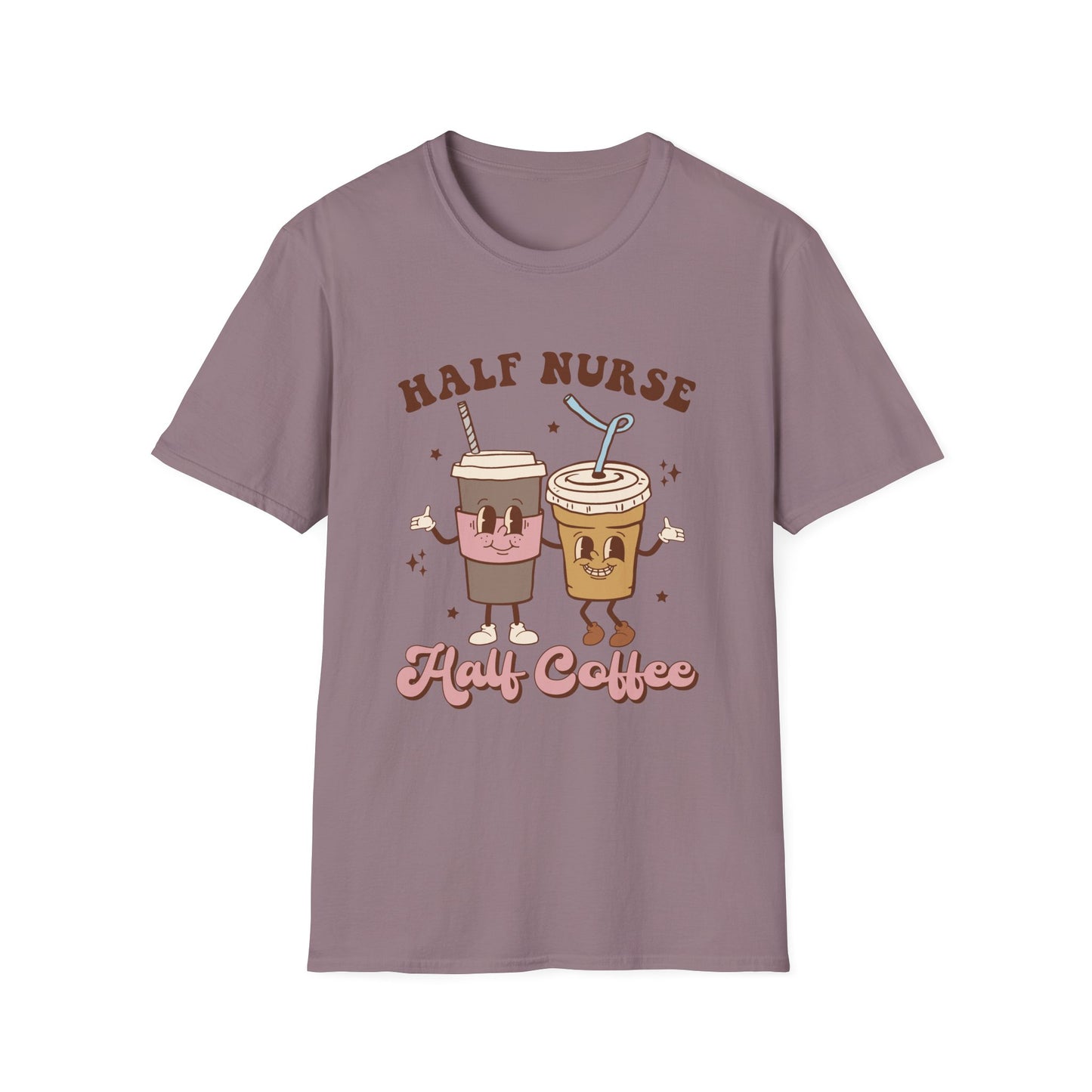 Half nurse half coffeeUnisex Softstyle T-Shirt