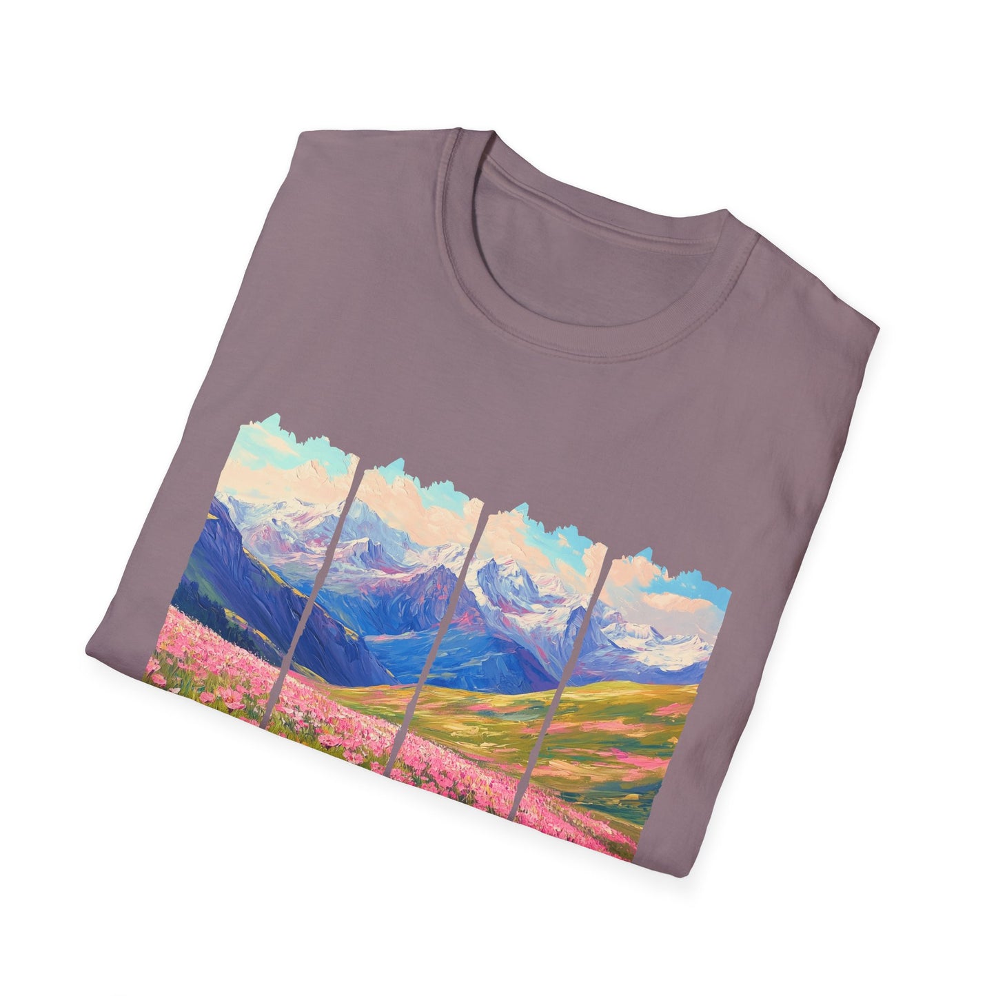 Mountain Wildflower Panel T-Shirt — Colorado 2024 Scenic Nature Tee
