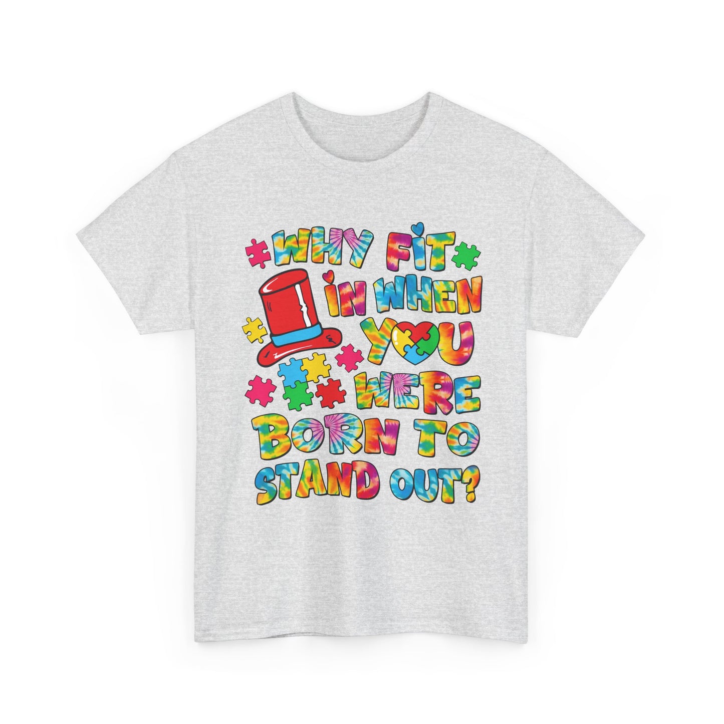 Colorful "Born to Stand Out" Graphic Tee — Retro Kids' Vibe