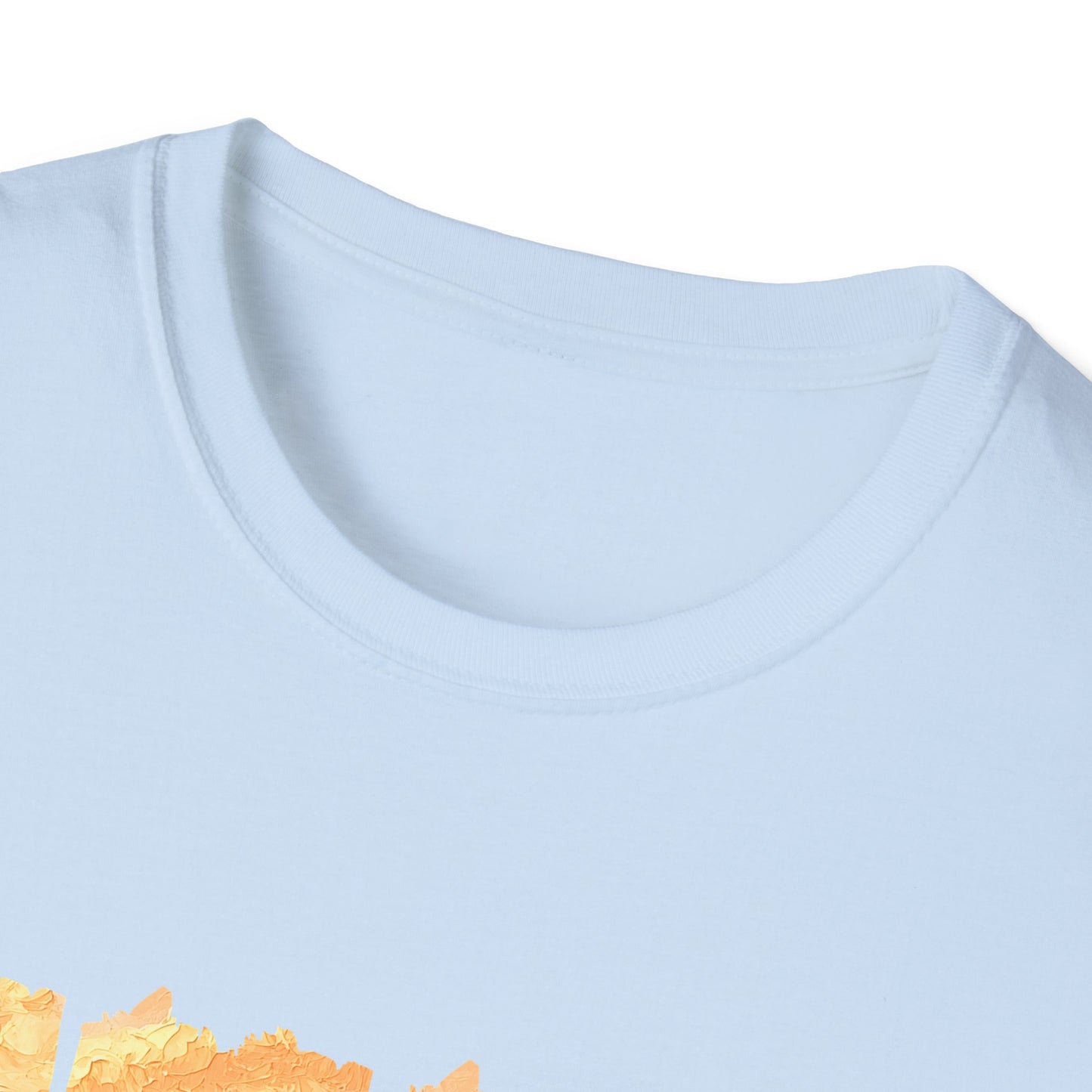 Sunflower Mountain Poster T-Shirt — Scenic Field & Peaks Graphic Tee