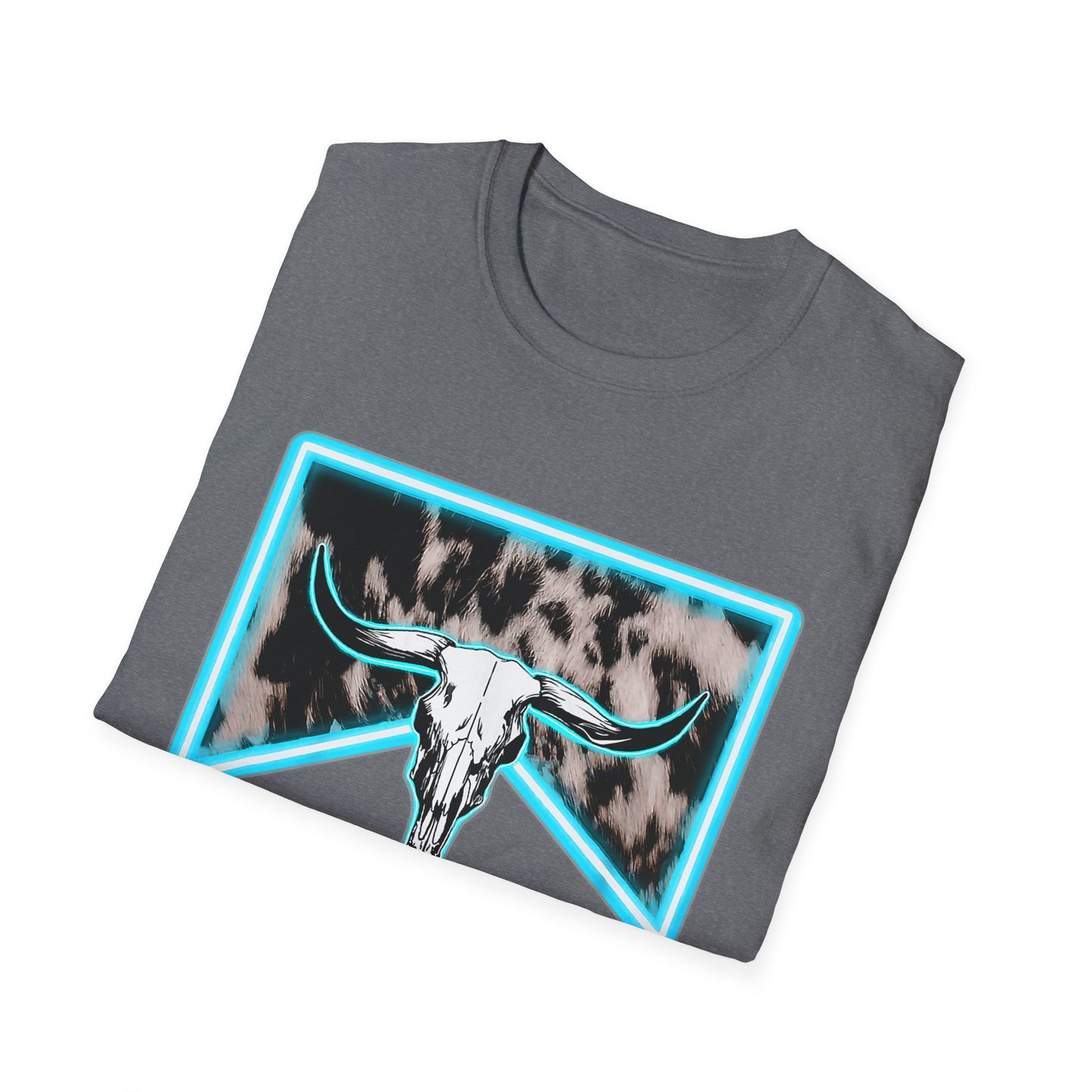Wranglin Mama Tee — Western Cow Skull Graphic T-Shirt for Moms