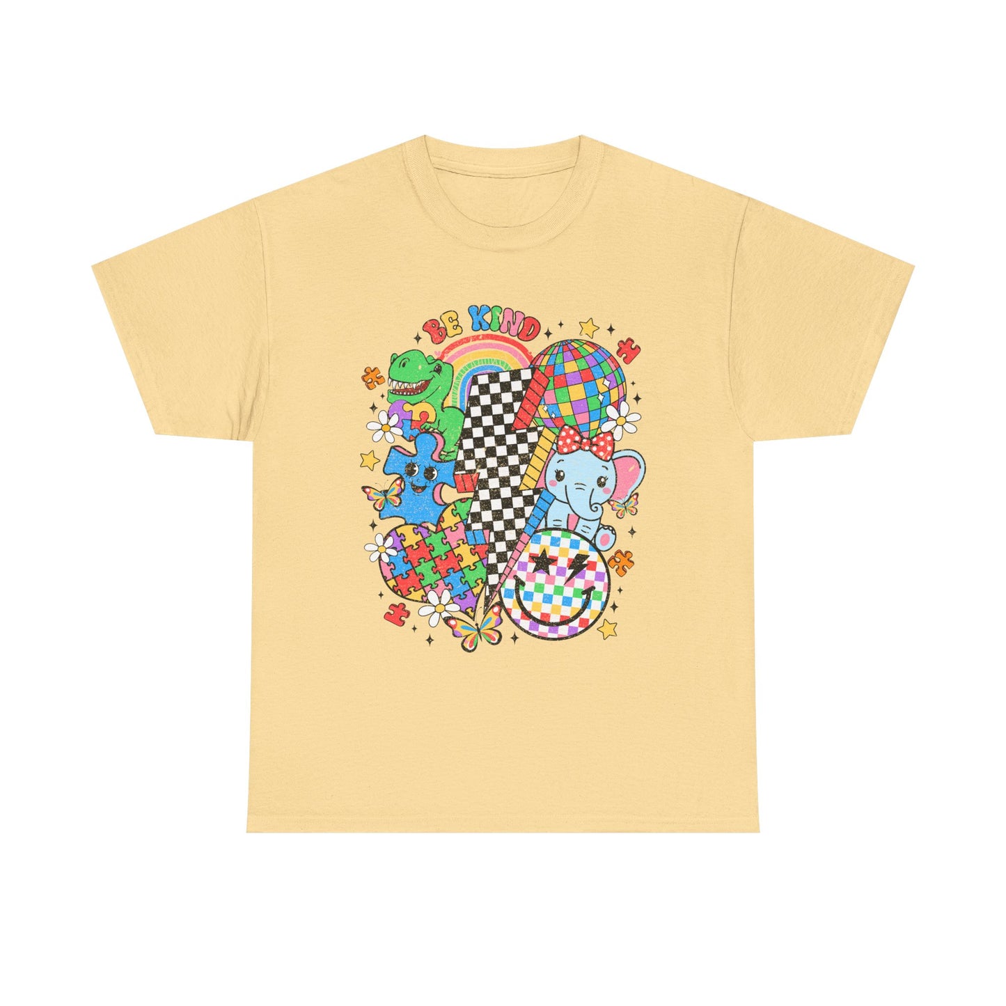 Autism Awareness Puzzle Heart Tee — Colorful Kids & Adults Support Shirt