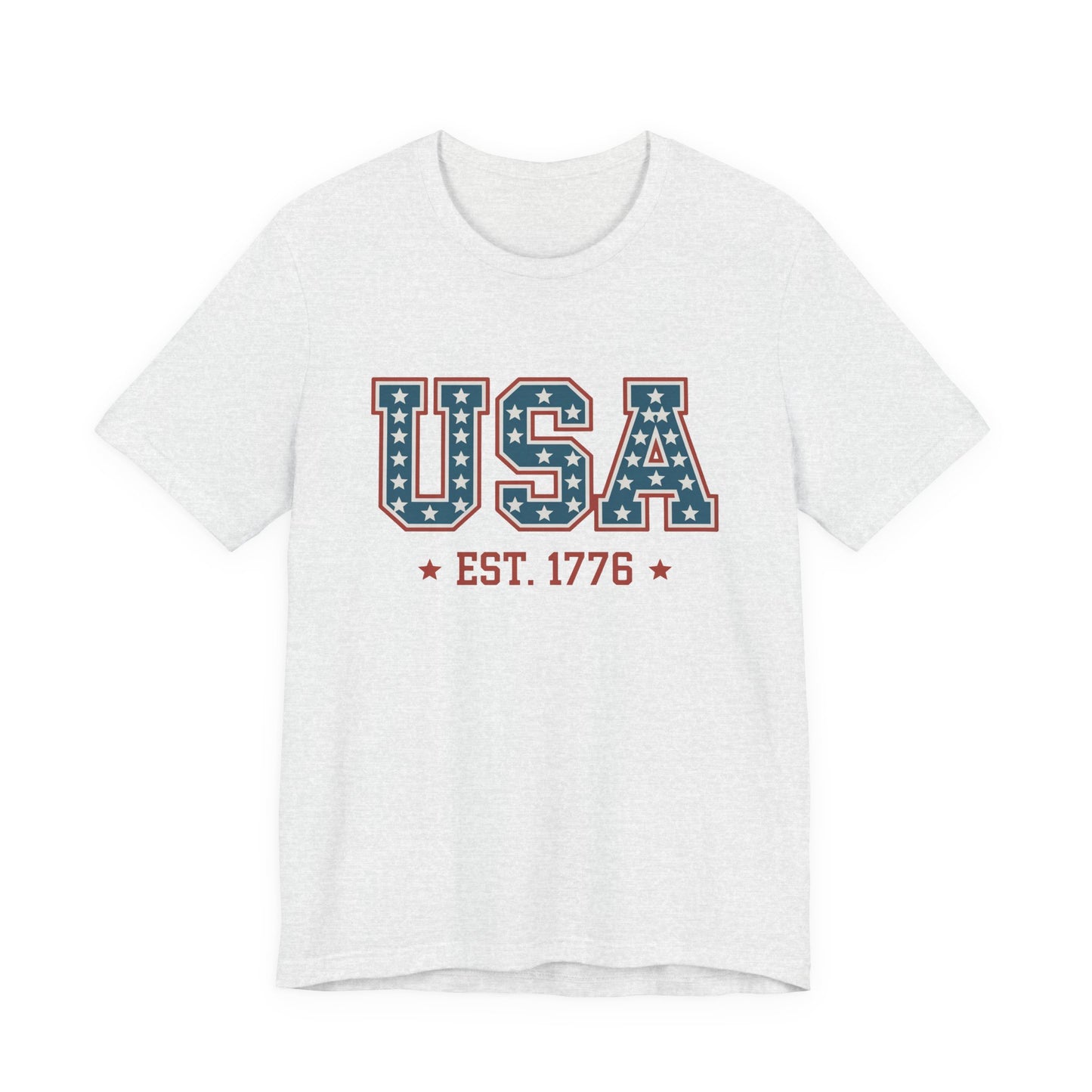 USA Est. 1776 T‑Shirt — Patriotic American Flag Stars Tee
