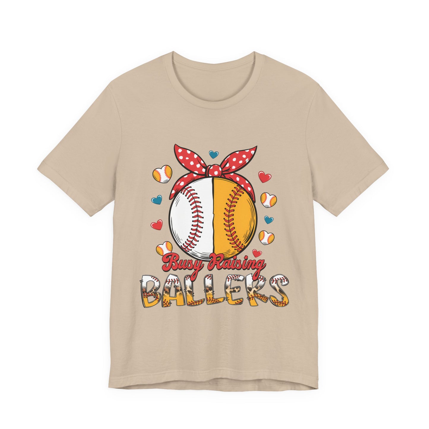 Busy Raising Ballers Baseball Tee