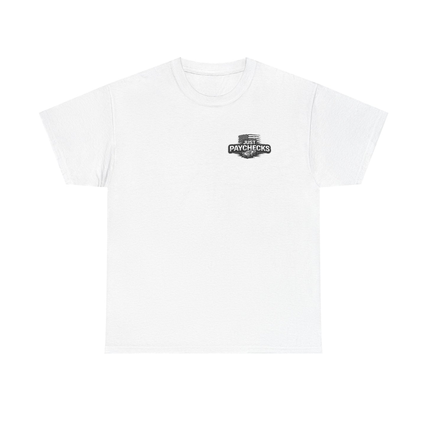 Truck Driver T-Shirt — "No Handouts Just Paychecks" Patriotic Semi-Truck Tee