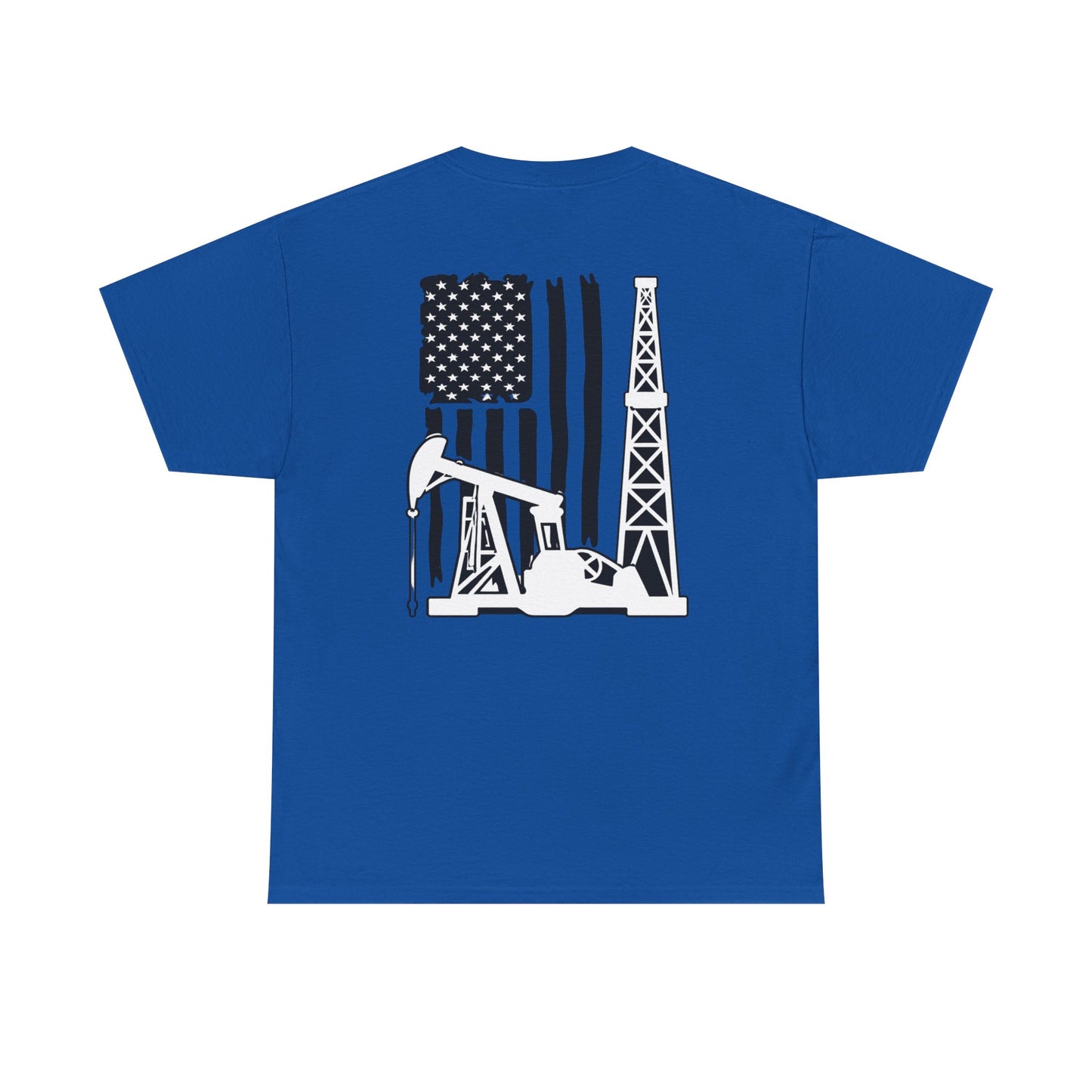 Oilfield Flag Tee — American Oil Rig Graphic T-Shirt