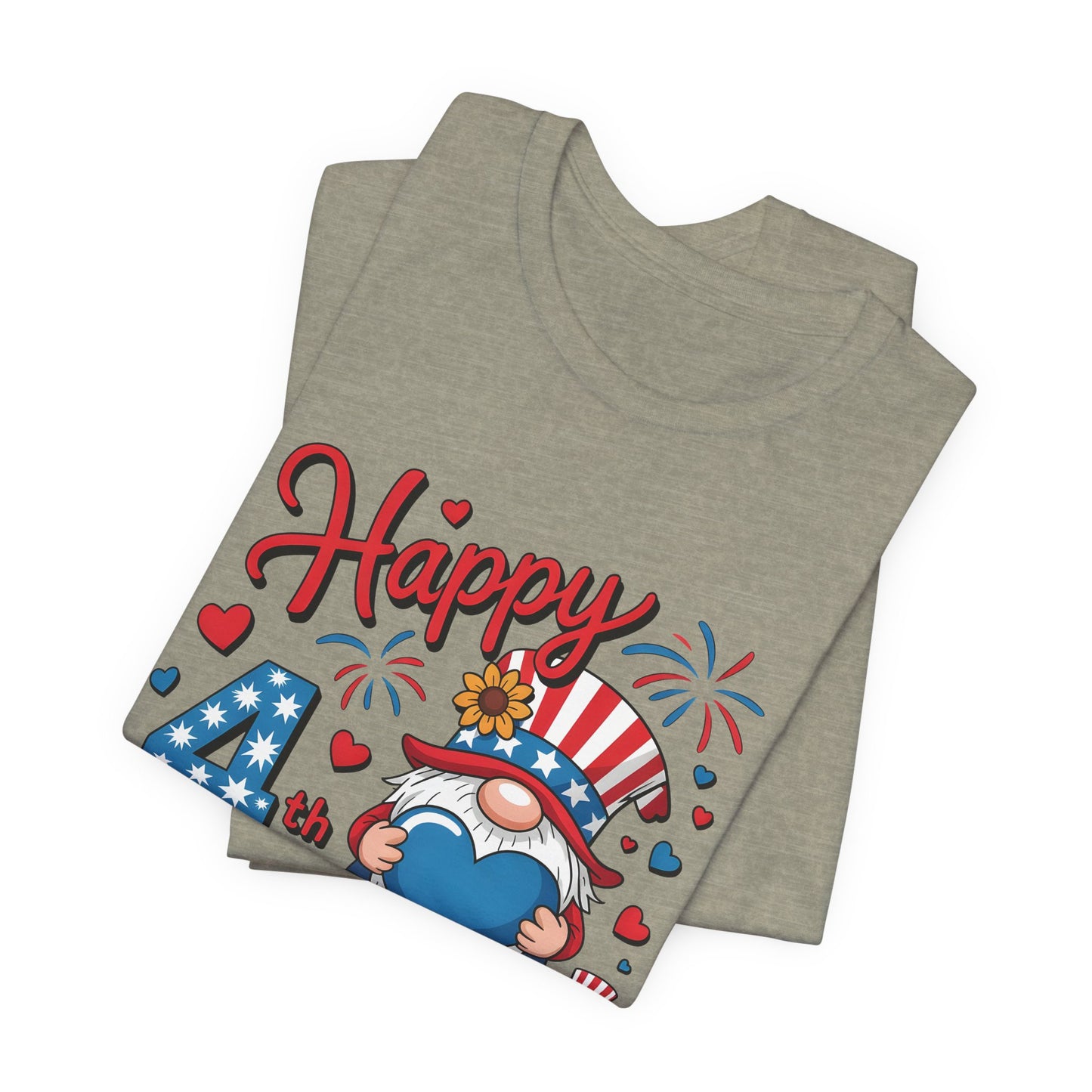 4th of July Gnome T-Shirt – Happy 4th of July Patriotic Tee