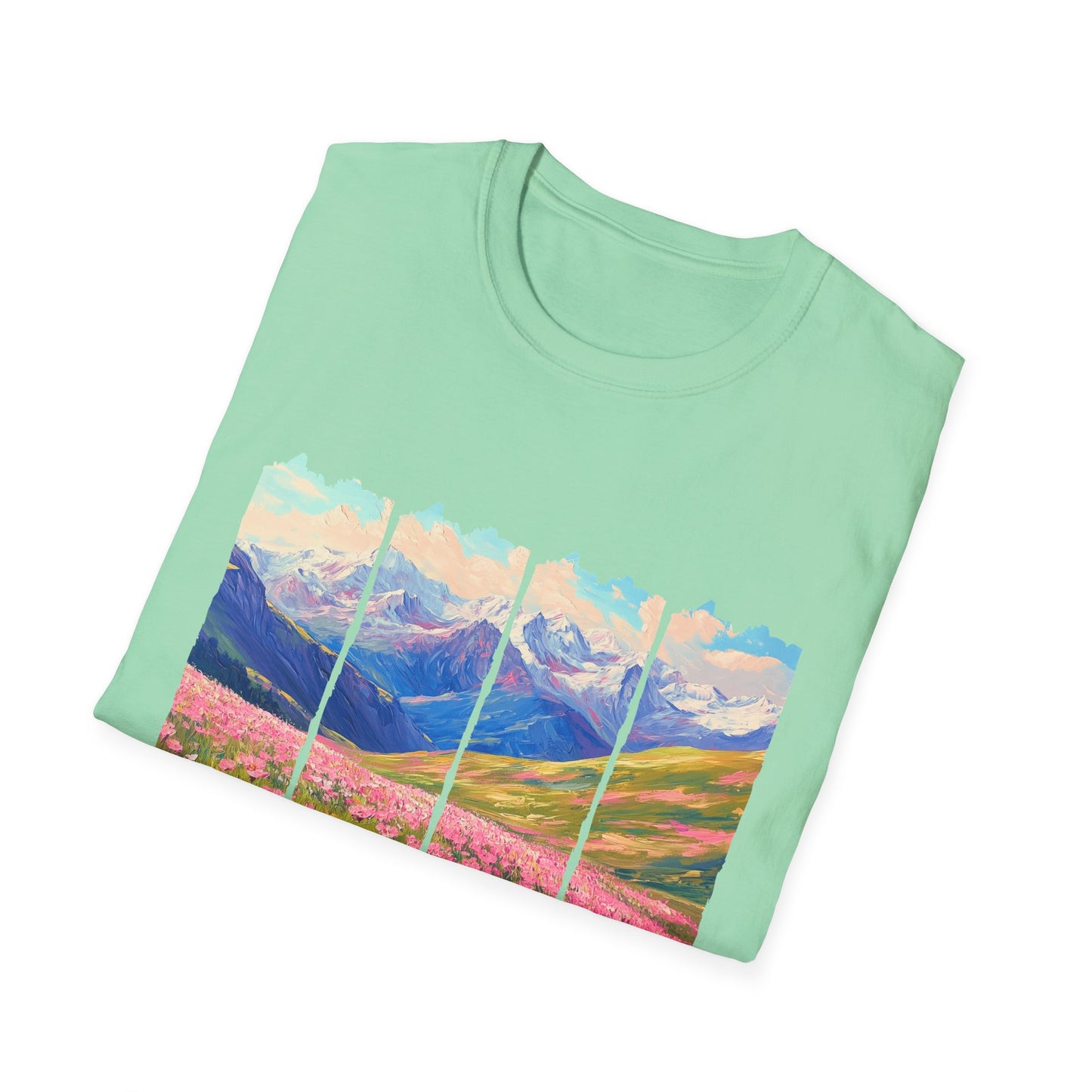 Mountain Wildflower Panel T-Shirt — Colorado 2024 Scenic Nature Tee