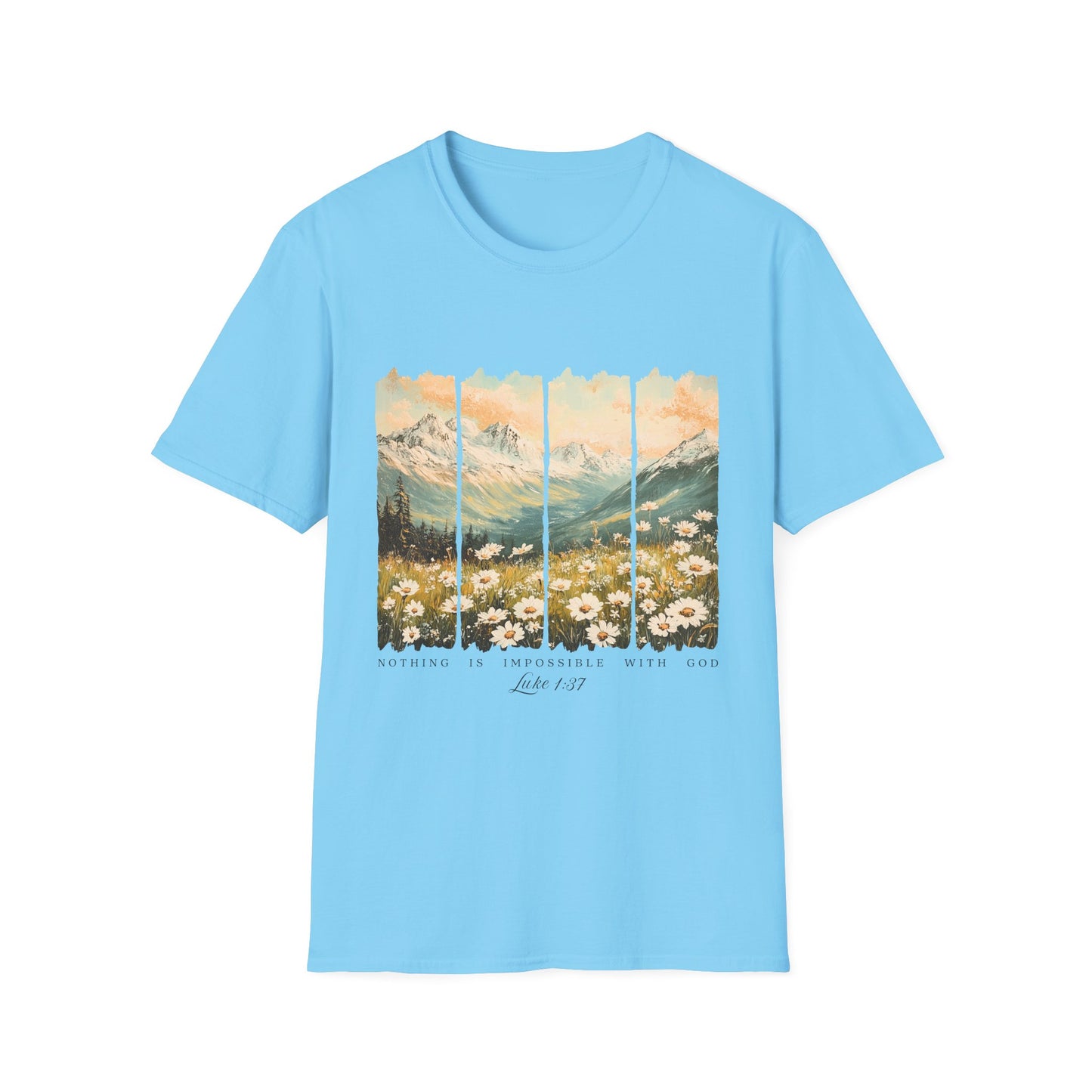 Mountain Meadow Vintage Graphic T-Shirt — Live Wild Scenic Nature Tee