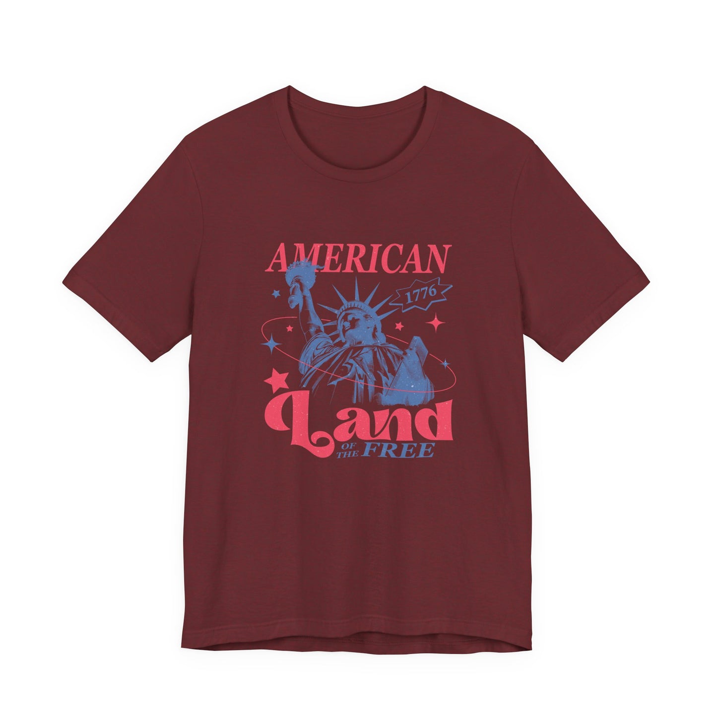 Liberty 'Land of the Free' T‑Shirt — Statue of Liberty Patriotic 1776 Tee