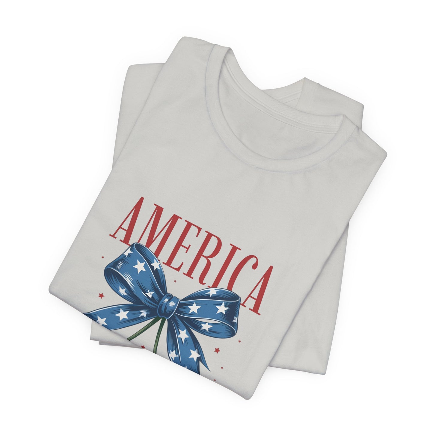 America Cherry Tee — Patriotic Stars & Stripes Graphic T-Shirt