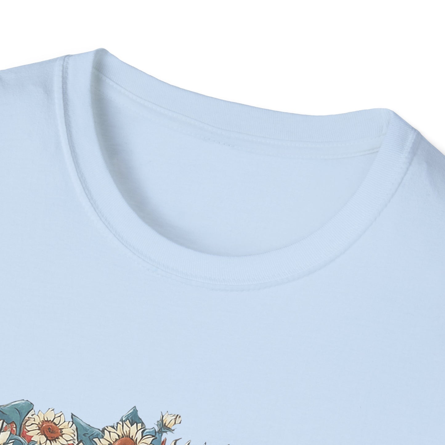 Patriotic Sunflower Cowboy Boots T-Shirt
