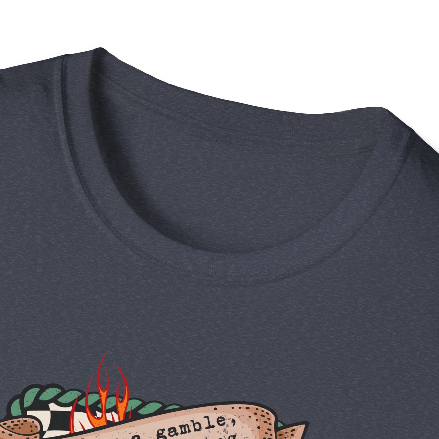 Casino Night Graphic T-Shirt — Aces, Dice & Retro Gaming Design