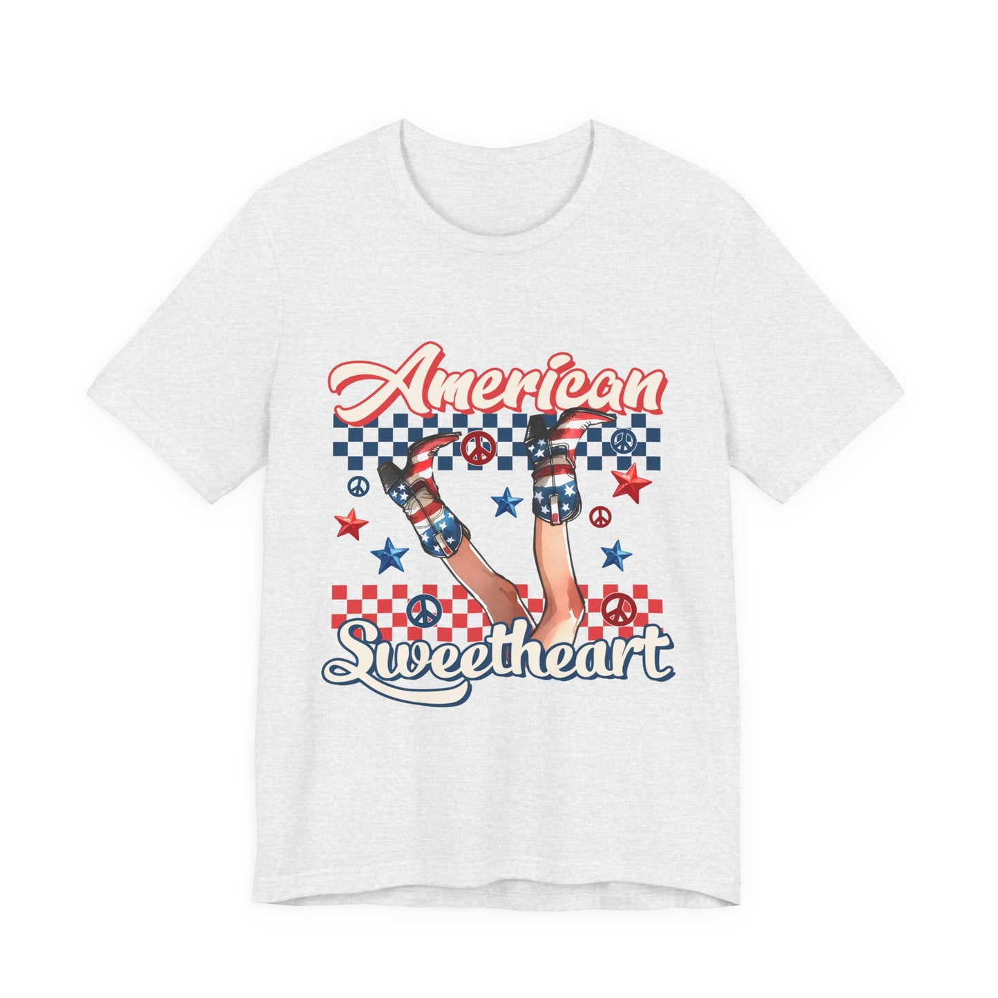 American Sweetheart T-Shirt — Retro Patriotic 4th of July Tee