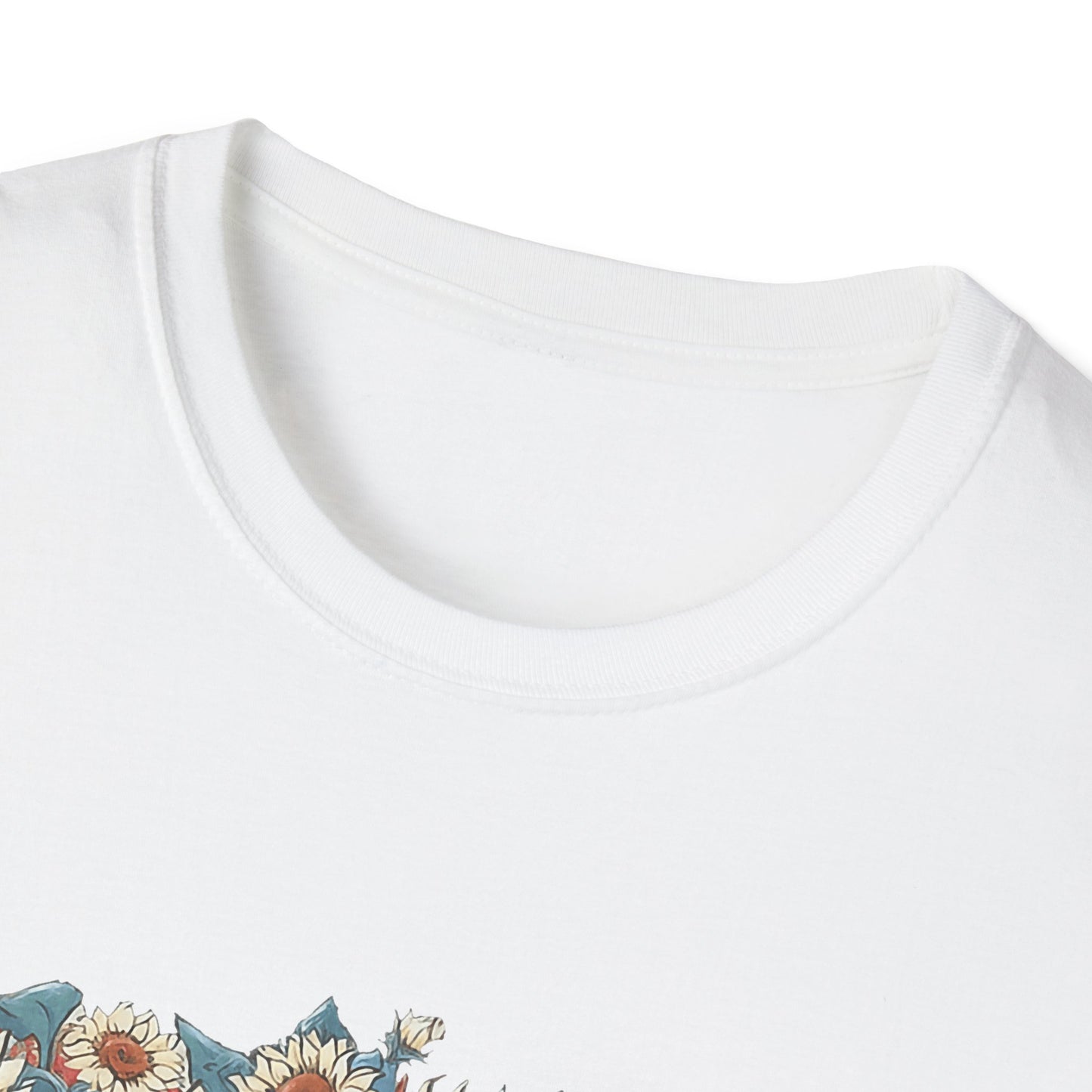 Patriotic Sunflower Cowboy Boots T-Shirt