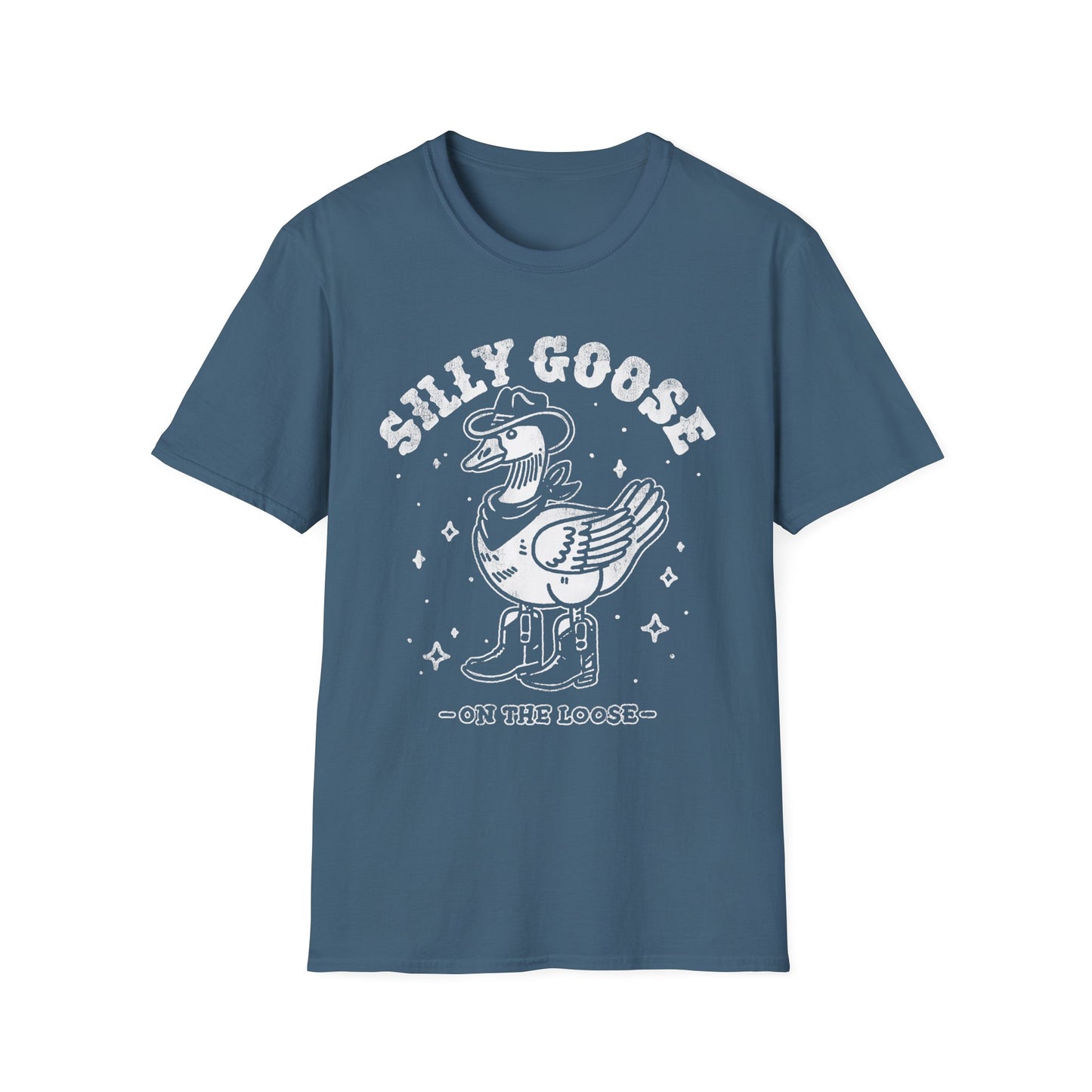 Silly Goose T-Shirt — Retro Cartoon Goose 'On the Loose' Graphic Tee
