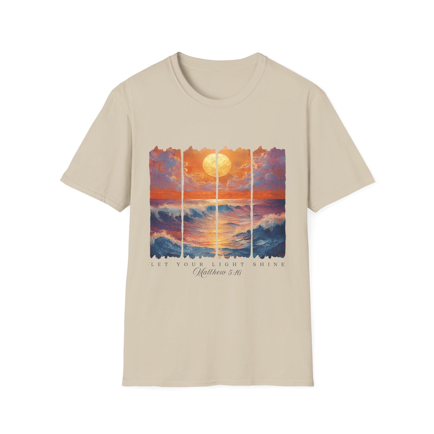 Sunset Ocean Art T-Shirt — Coastal Sunrise Graphic Tee