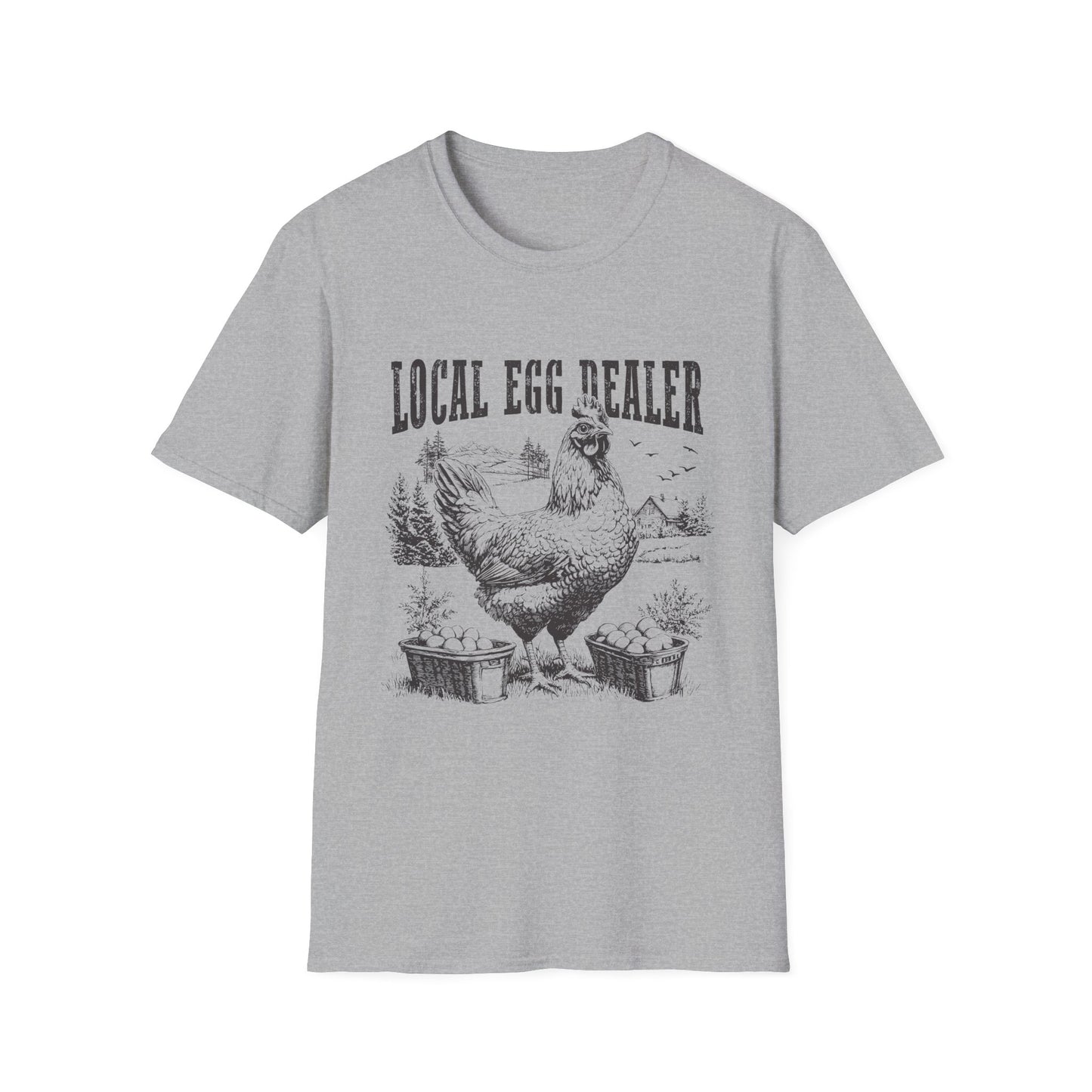 Local Egg Dealer T-Shirt — Vintage Chicken Farm Tee